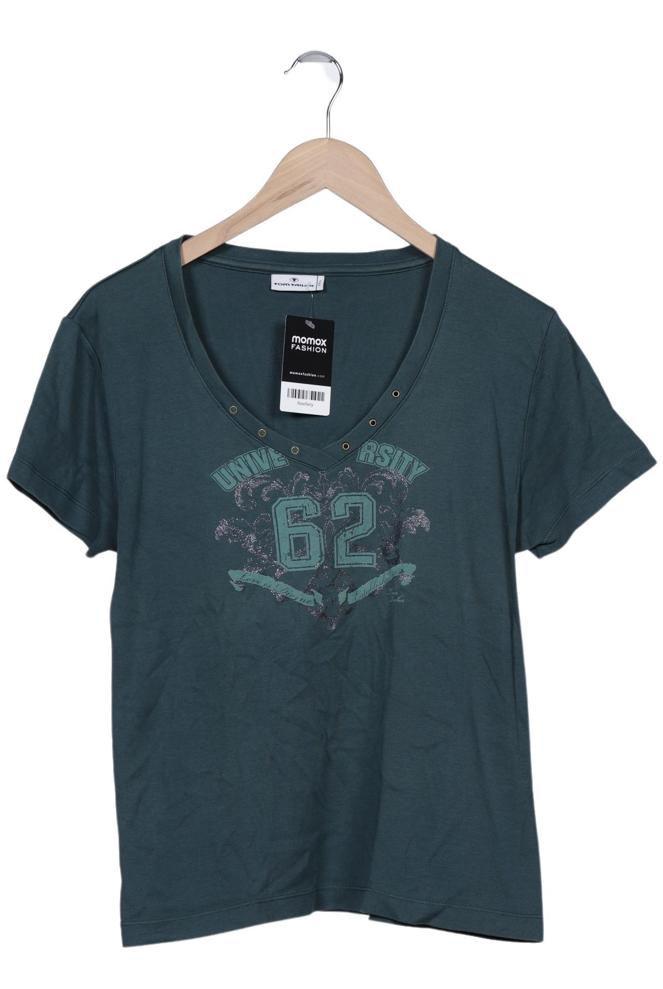 

Tom Tailor Damen T-Shirt, grün, Gr. 46