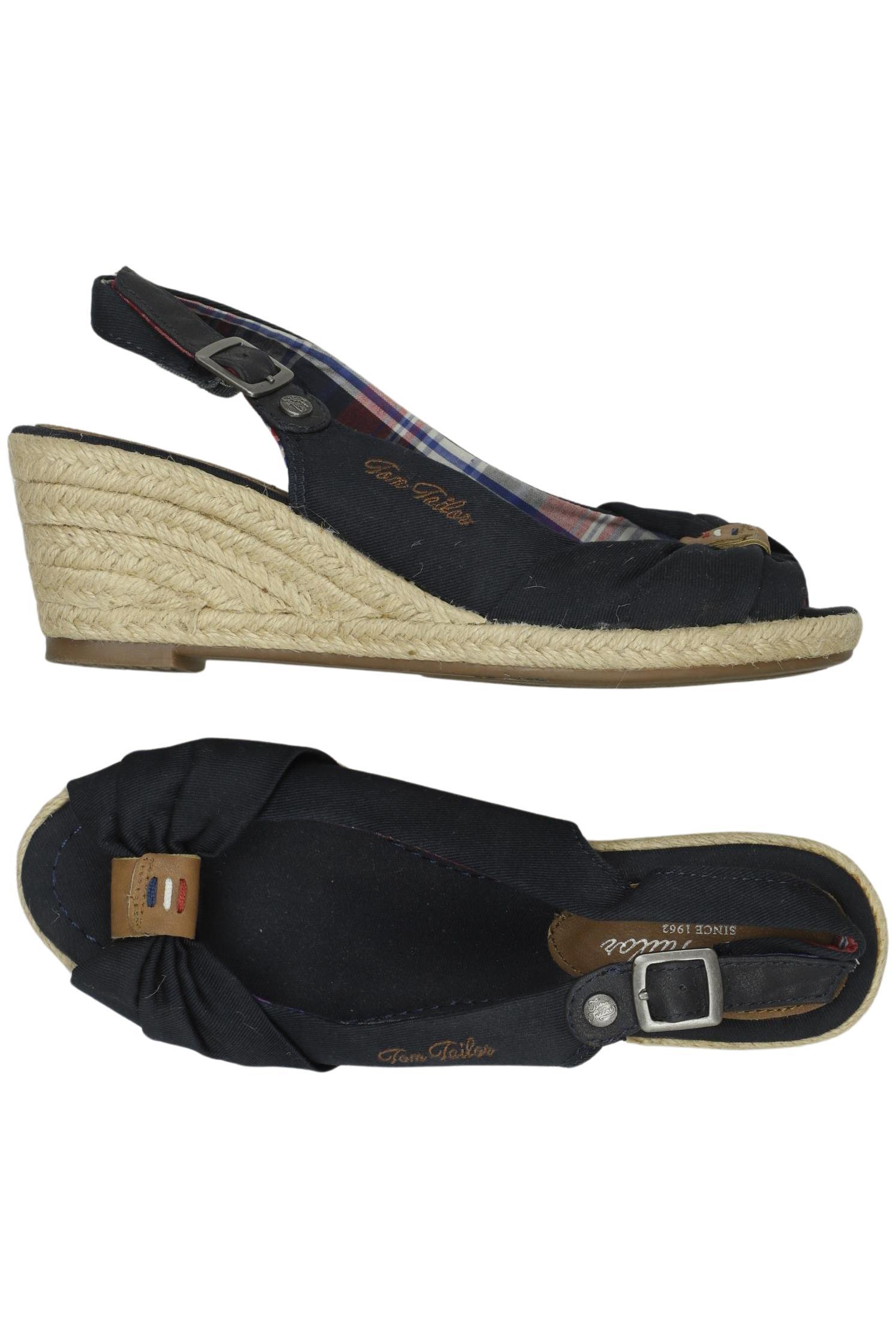 

Tom Tailor Damen Sandale, marineblau, Gr. 38