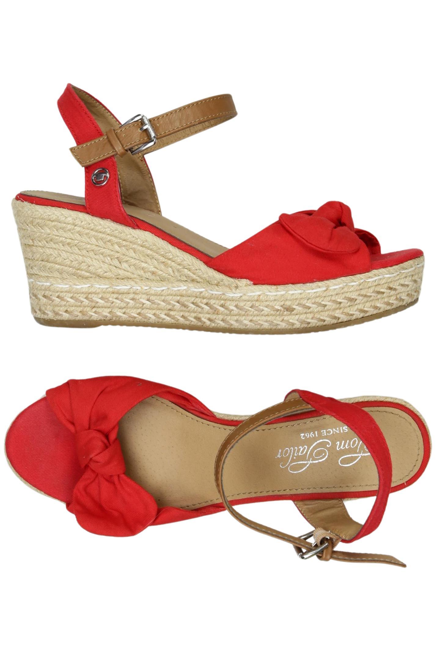 

Tom Tailor Damen Sandale, rot, Gr. 40