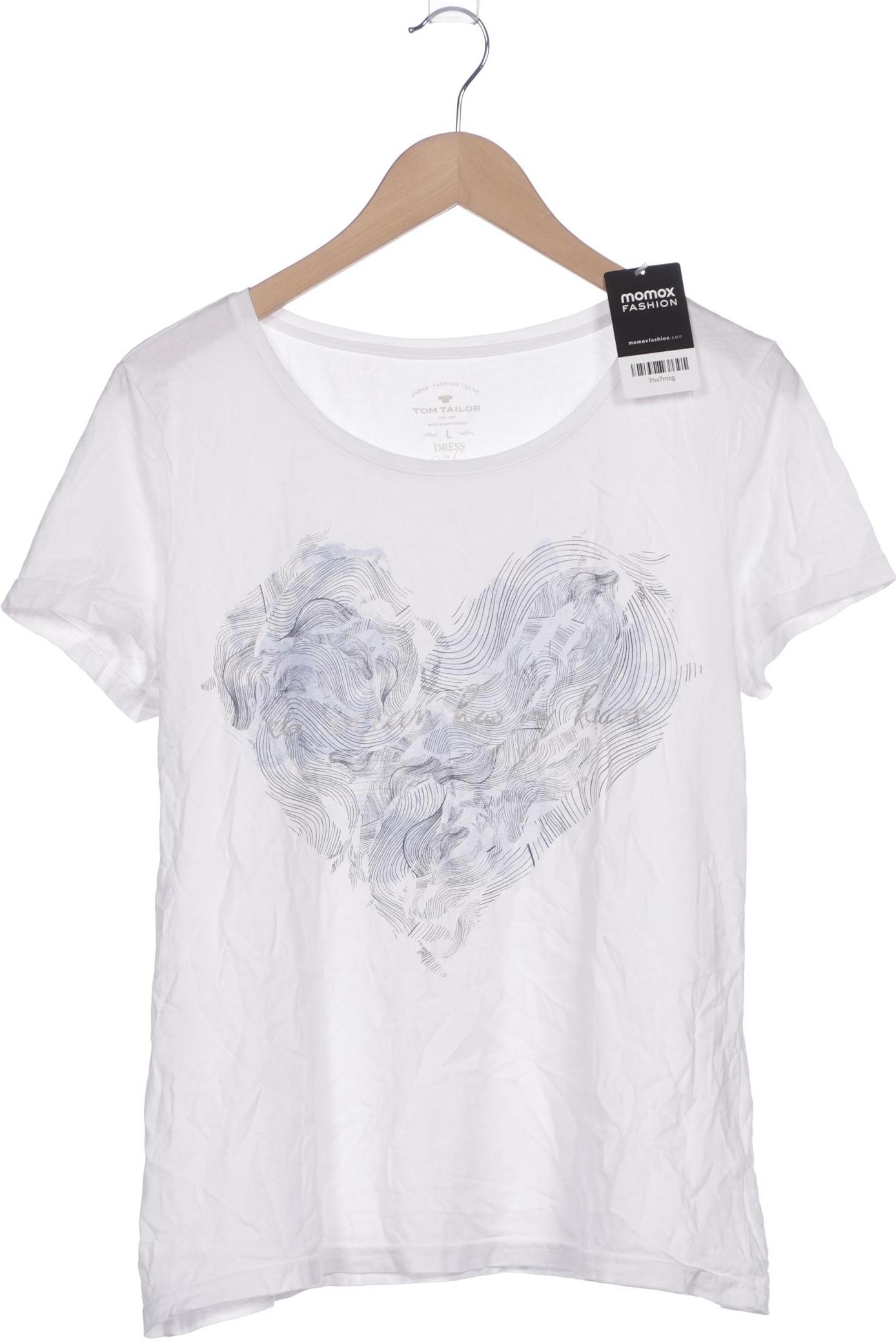 

Tom Tailor Damen T-Shirt, weiß, Gr. 42