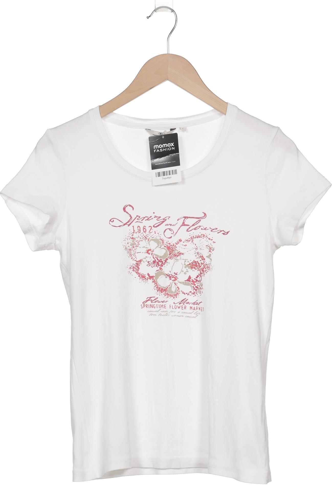 

Tom Tailor Damen T-Shirt, weiß, Gr. 42