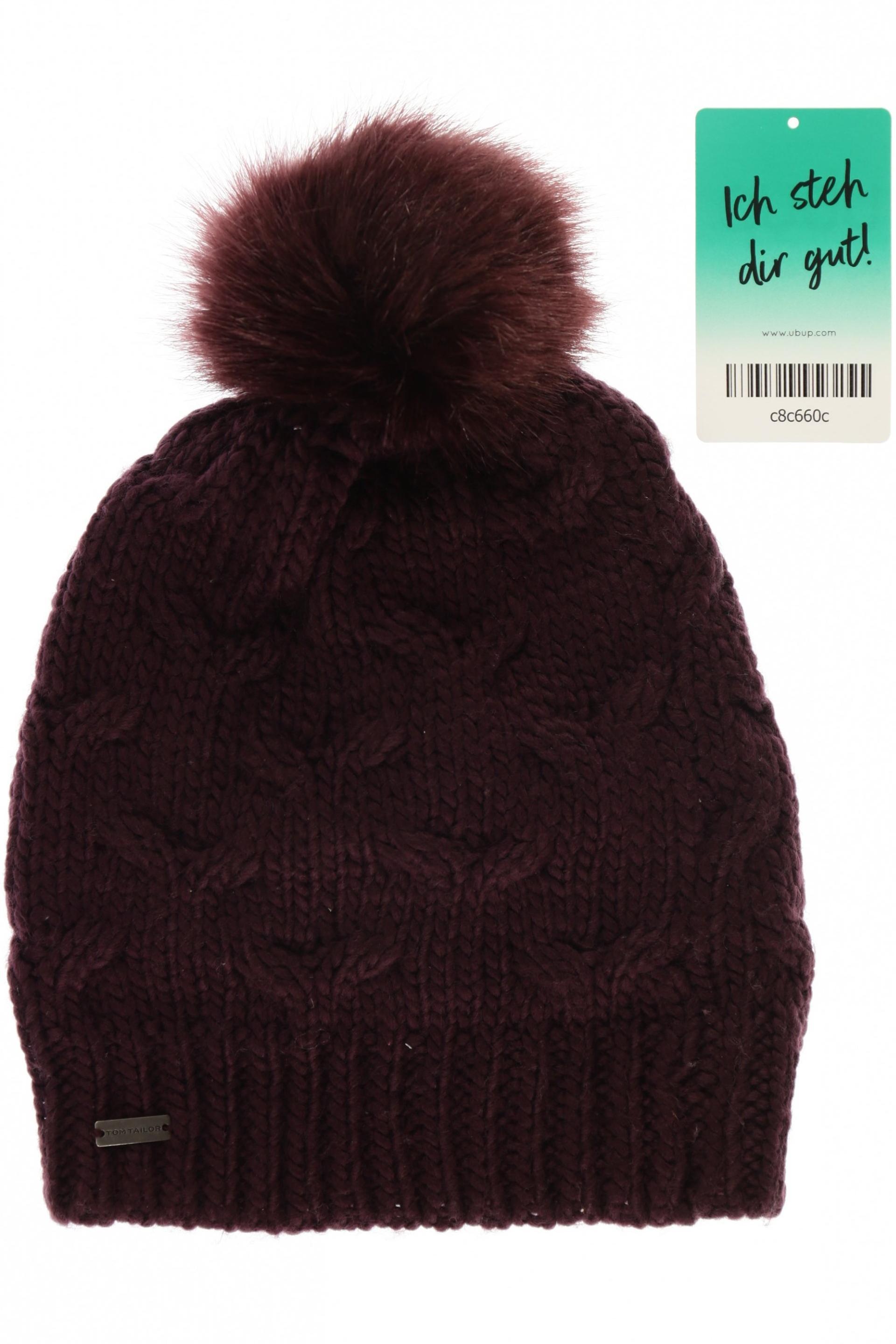 

Tom Tailor Damen Hut/Mütze, bordeaux, Gr. uni