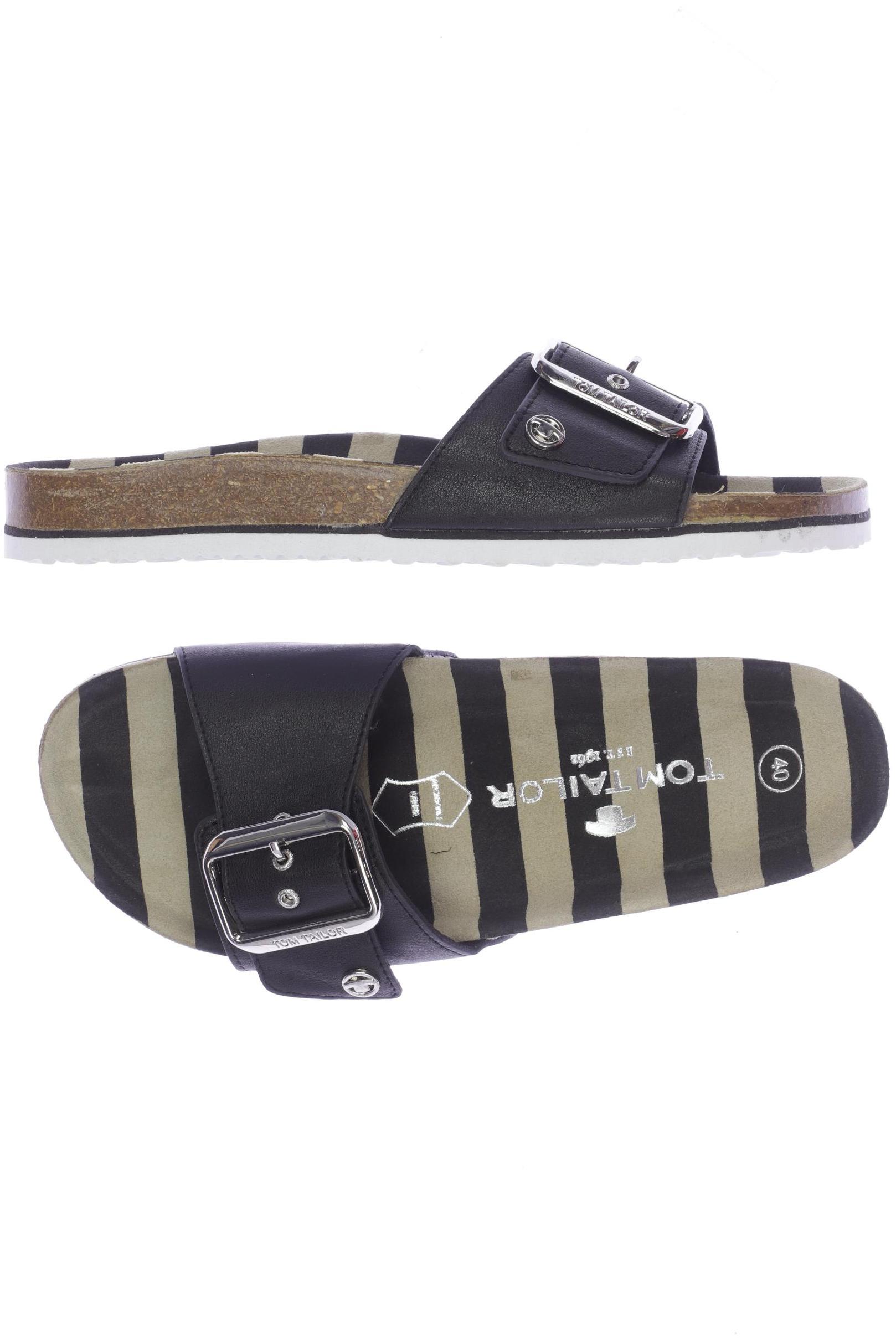 

Tom Tailor Damen Sandale, schwarz, Gr. 40