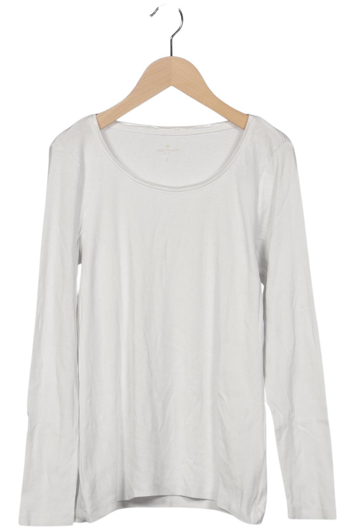 

Tom Tailor Damen Langarmshirt, weiß, Gr. 36