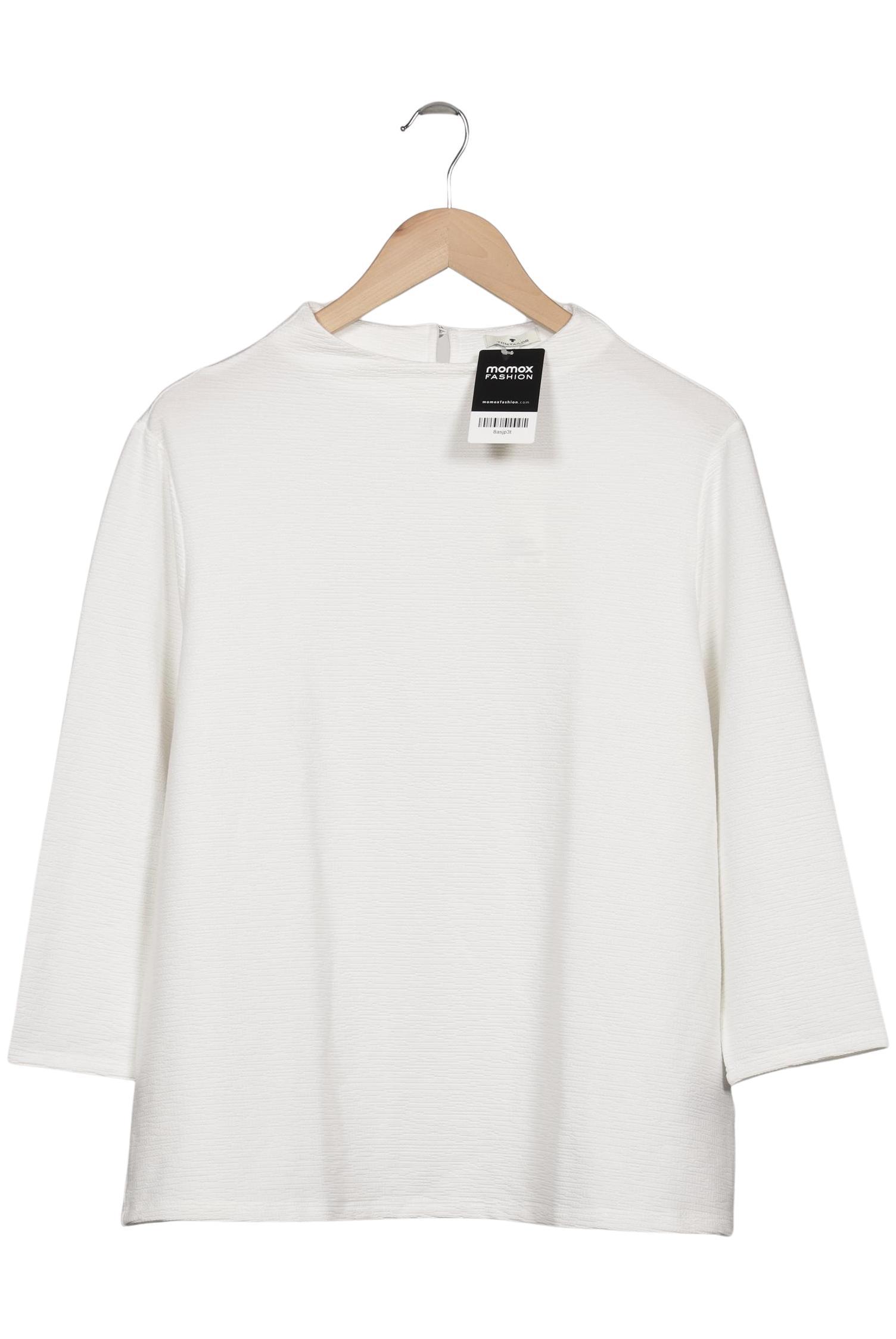 

Tom Tailor Damen Langarmshirt, weiß, Gr. 44
