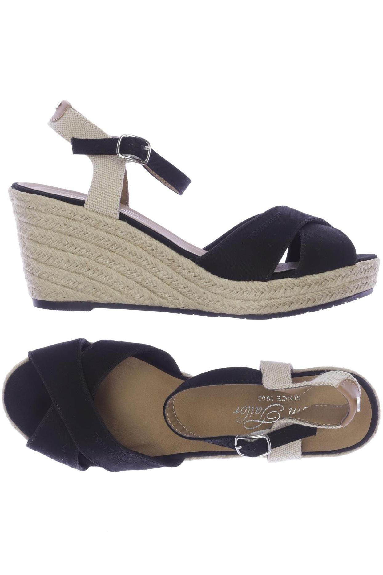 

Tom Tailor Damen Sandale, schwarz