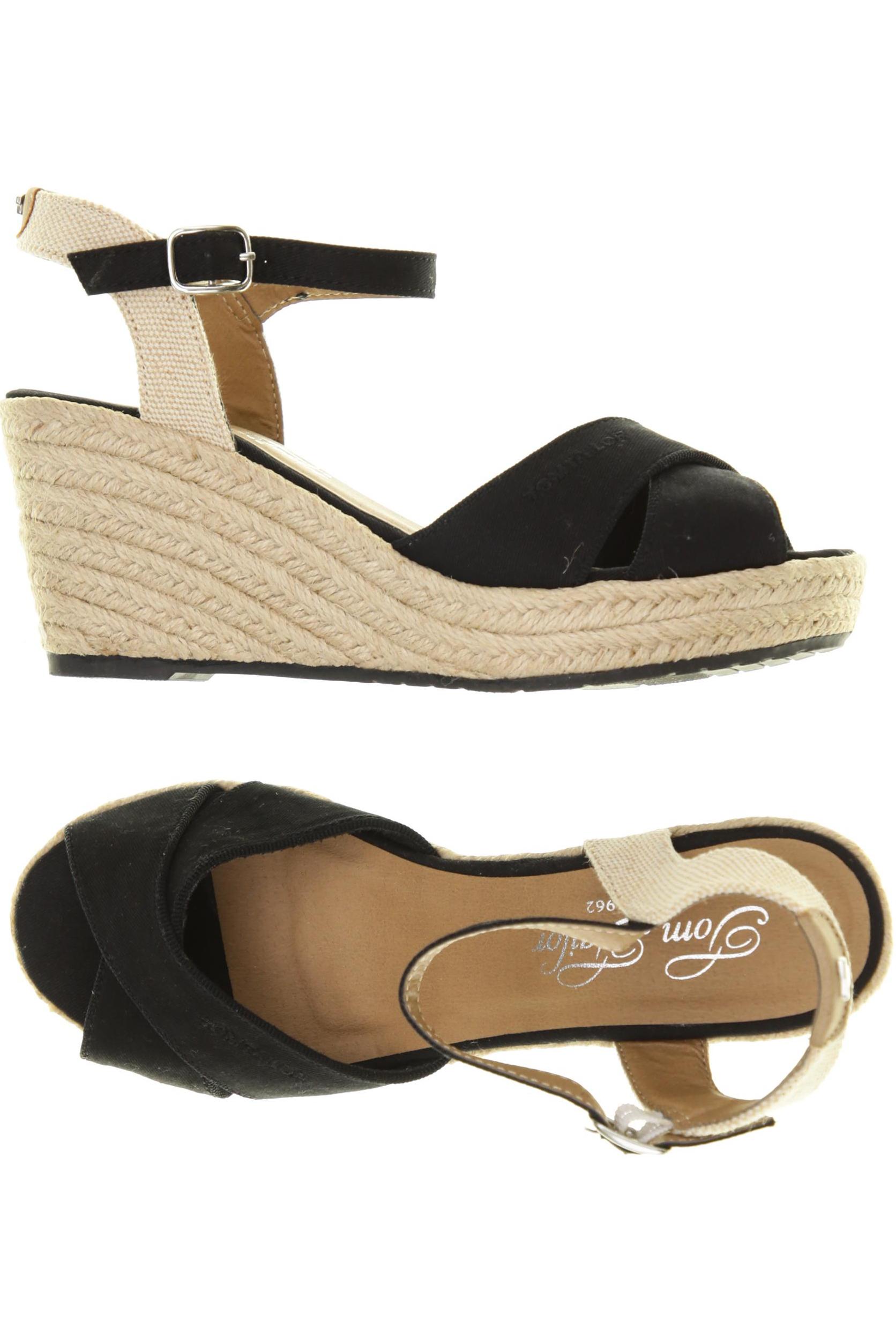 

Tom Tailor Damen Sandale, schwarz, Gr. 37