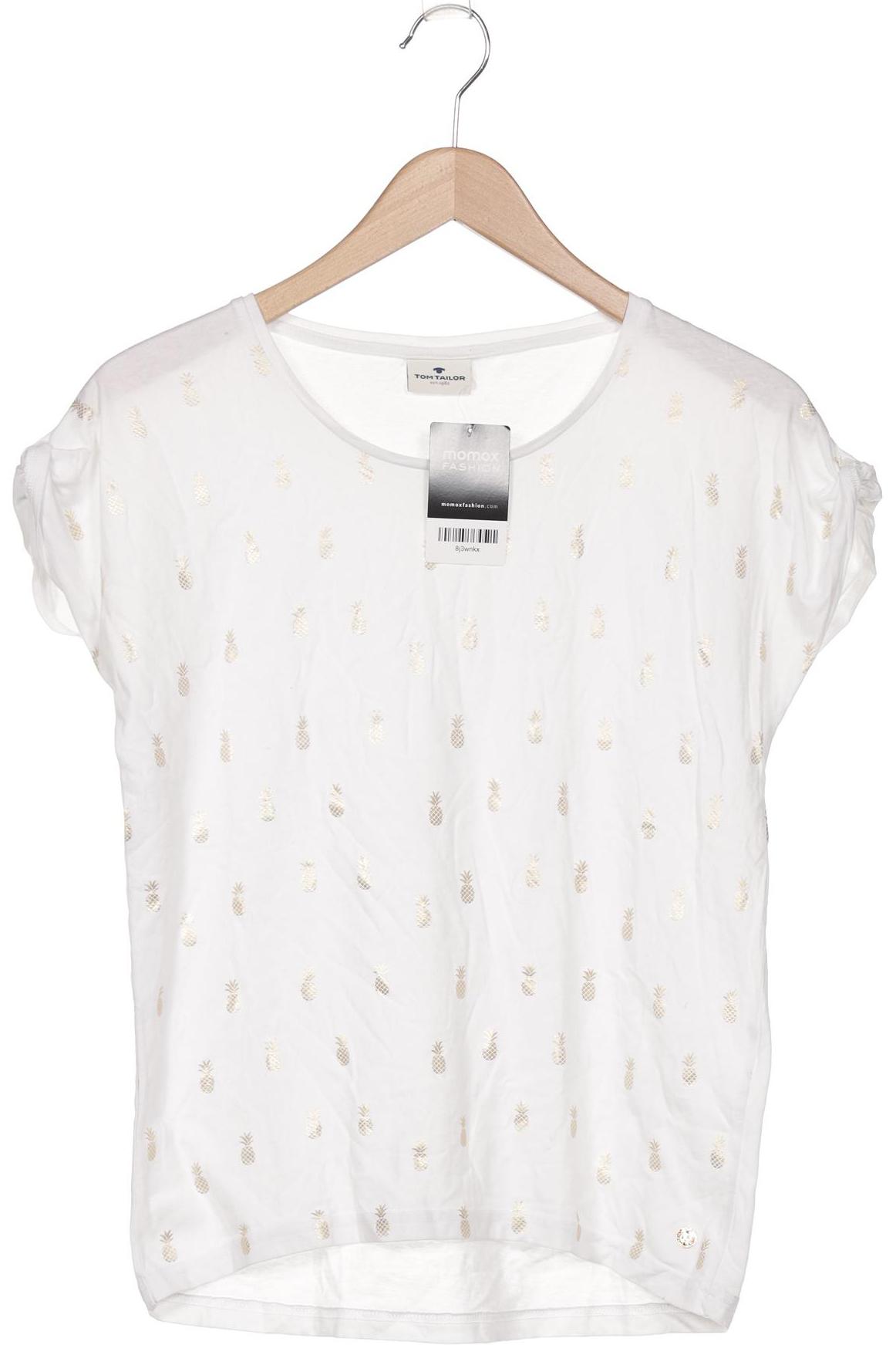

Tom Tailor Damen T-Shirt, weiß, Gr. 38