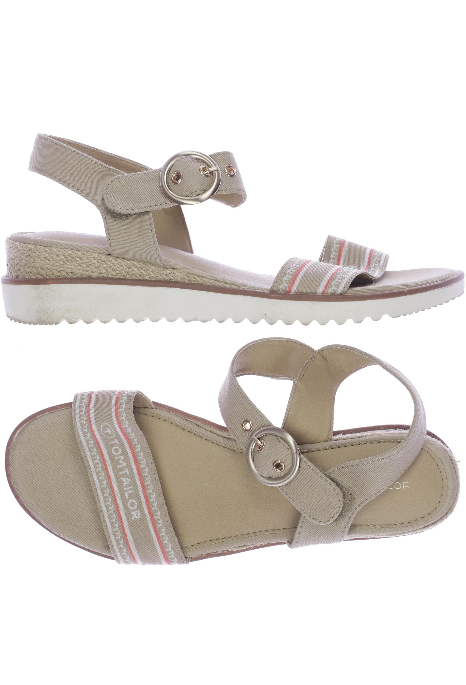 

Tom Tailor Damen Sandale, beige, Gr. 41