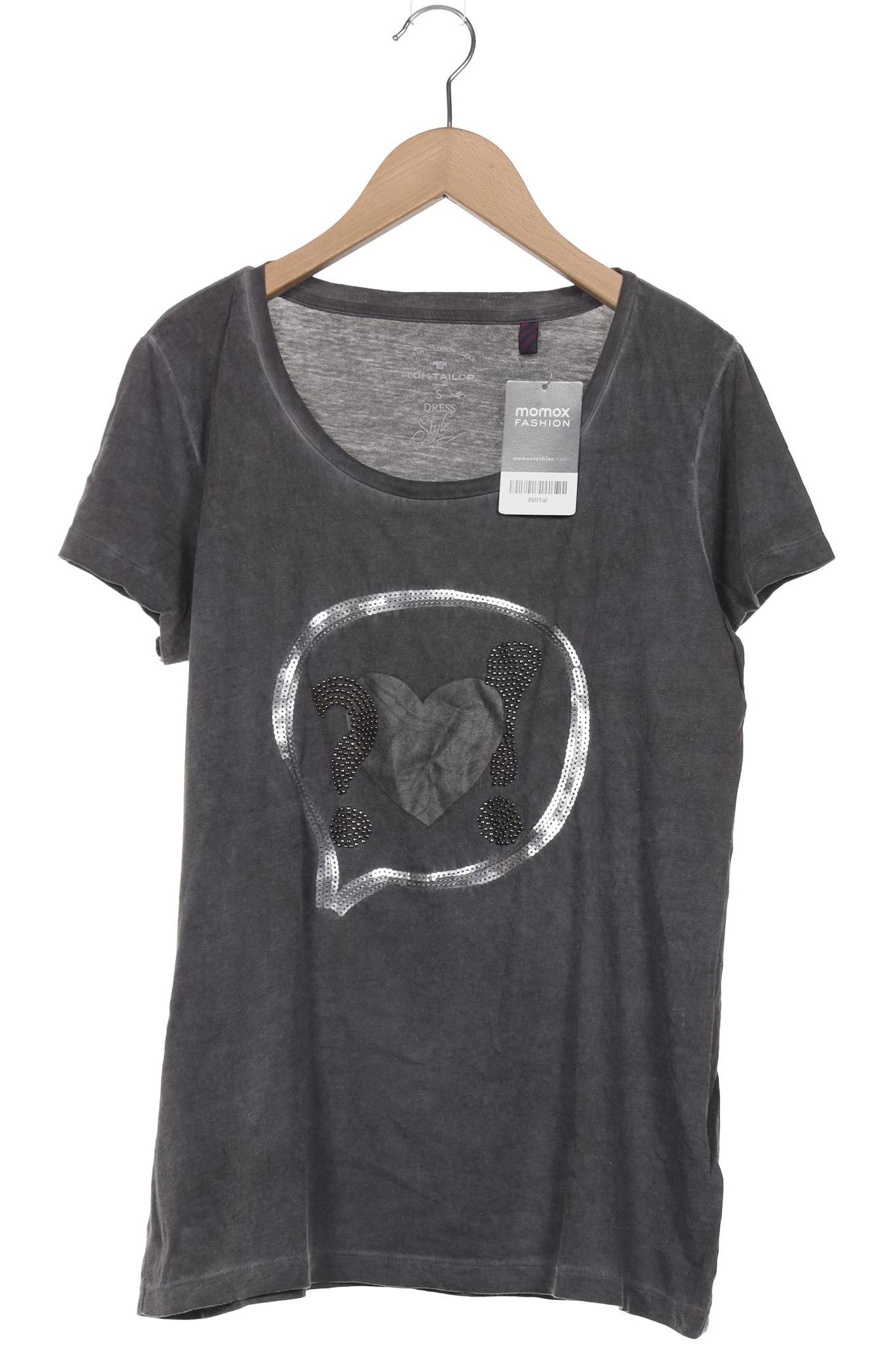 

Tom Tailor Damen T-Shirt, grau, Gr. 36