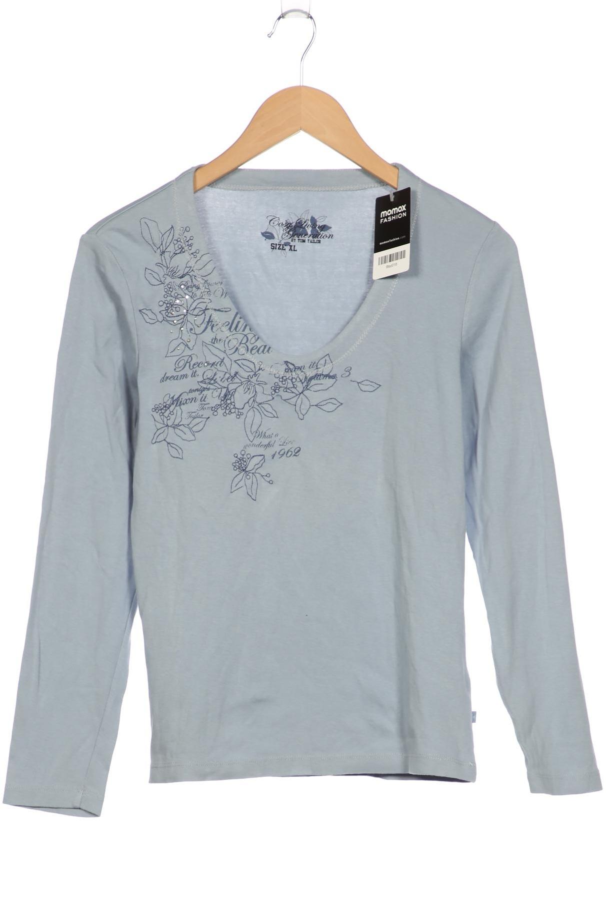 

Tom Tailor Damen Langarmshirt, blau, Gr. 44