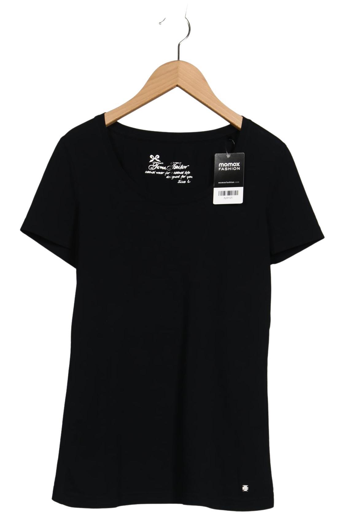

Tom Tailor Damen T-Shirt, schwarz, Gr. 42