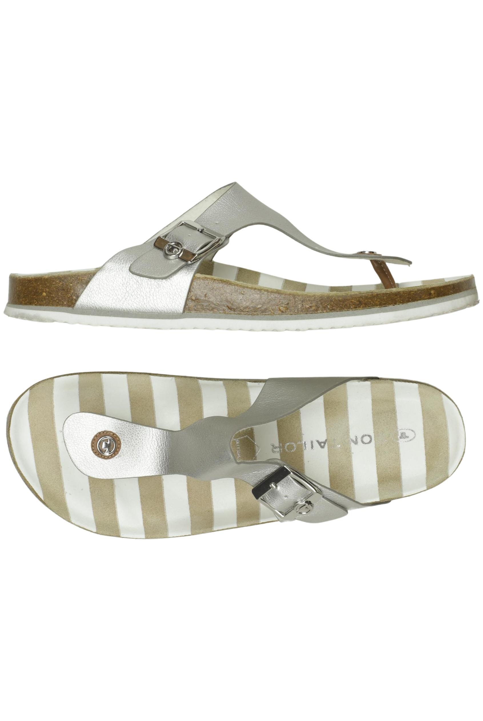 

Tom Tailor Damen Sandale, silber, Gr. 40