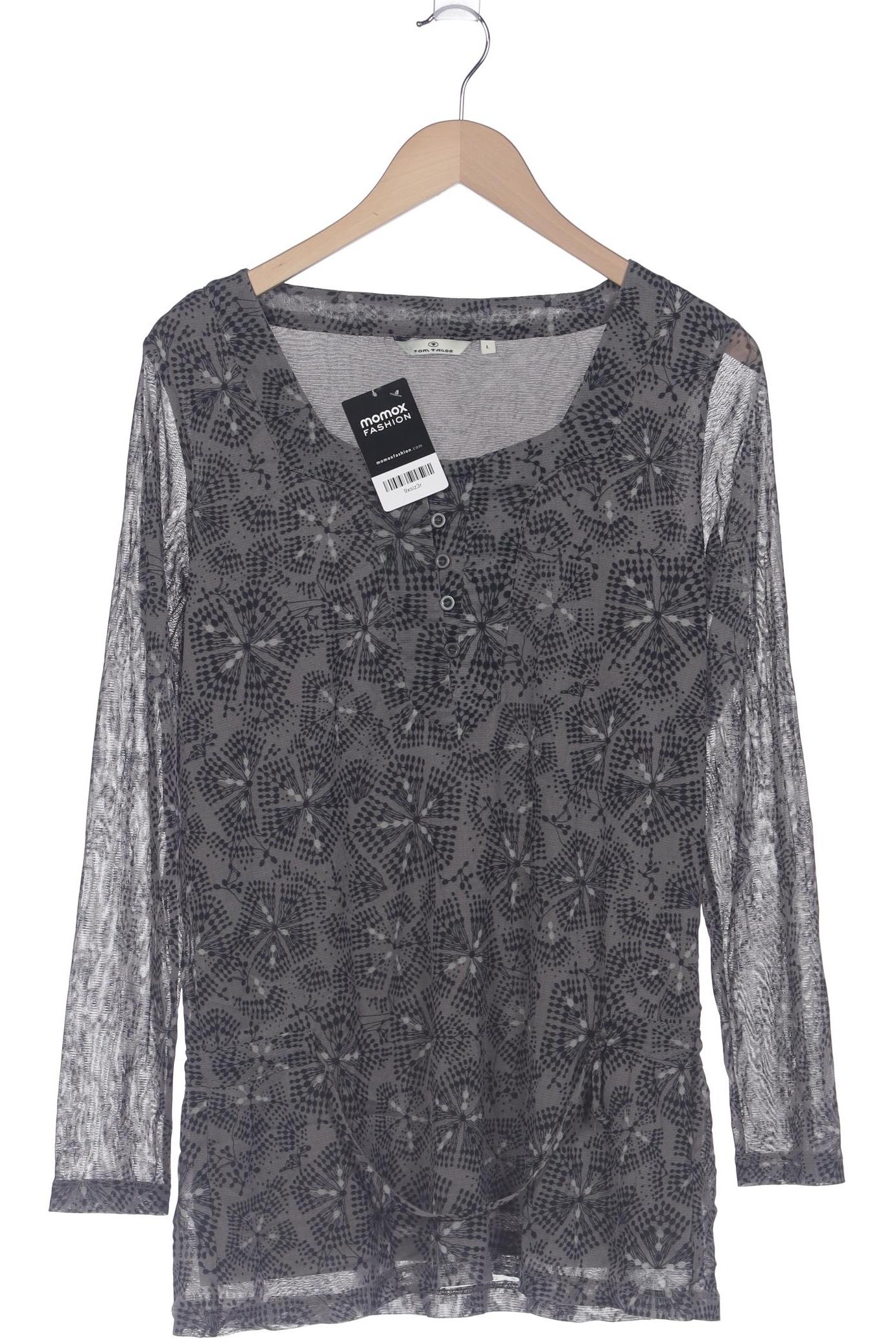 

Tom Tailor Damen Langarmshirt, grau, Gr. 42