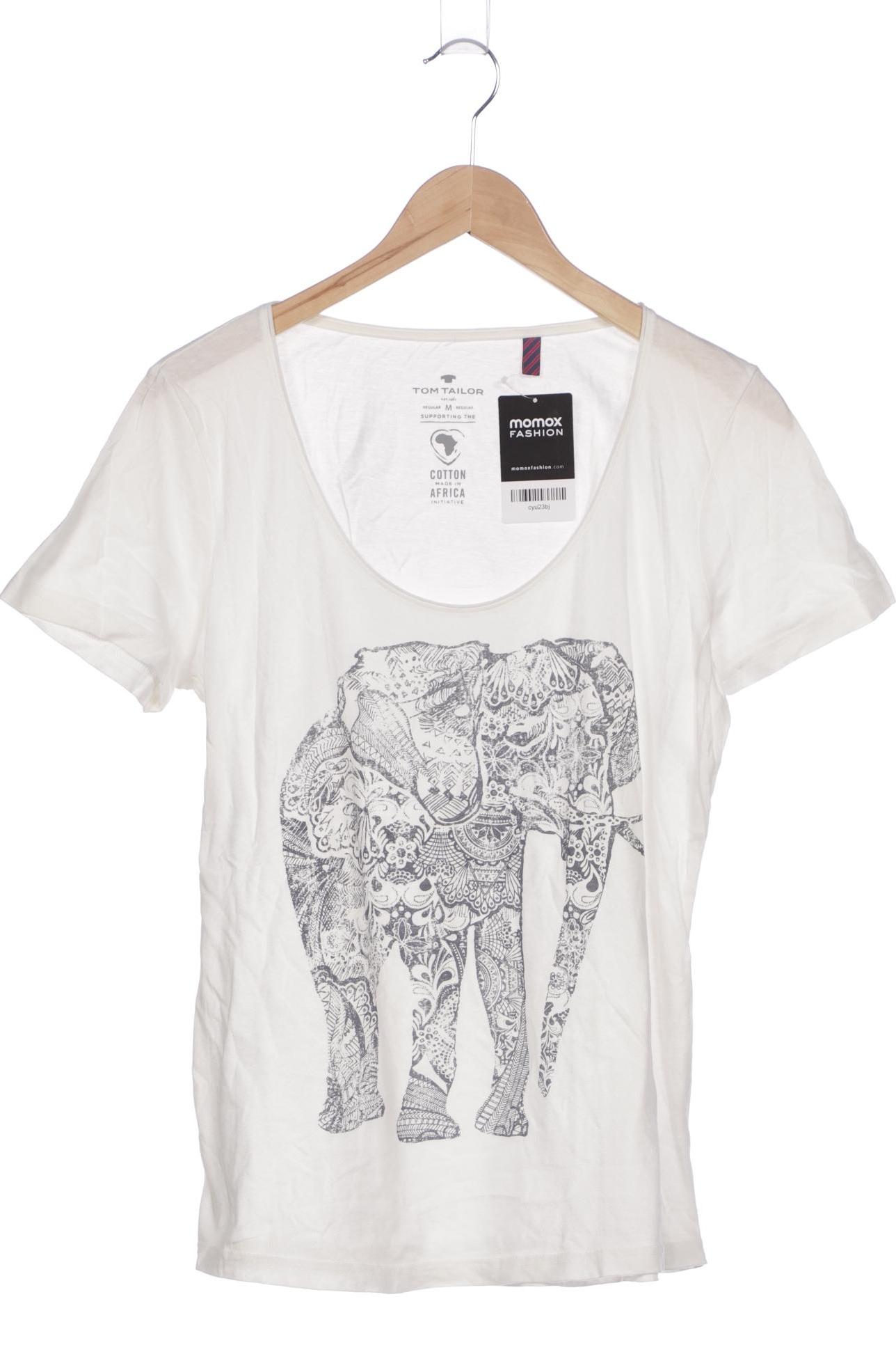 

Tom Tailor Damen T-Shirt, weiß, Gr. 38