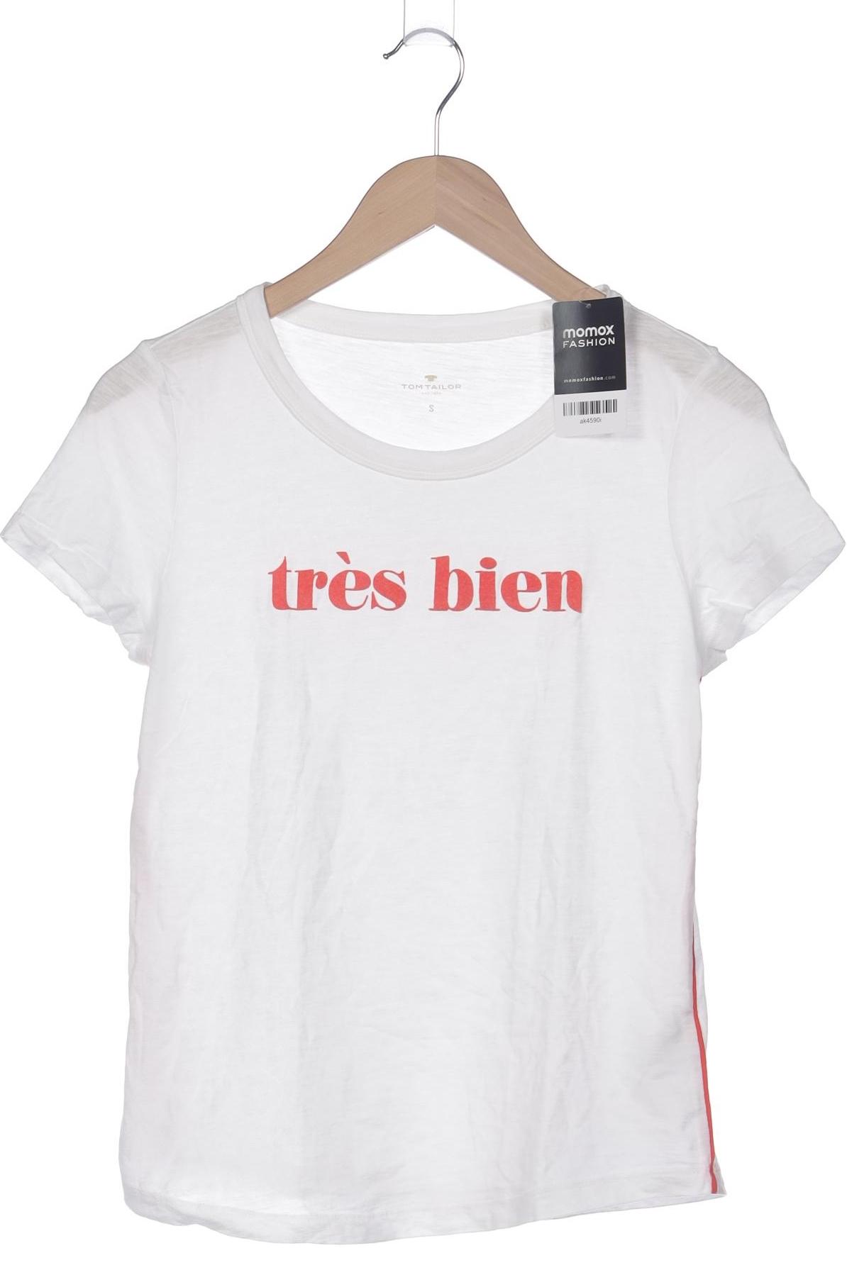 

Tom Tailor Damen T-Shirt, weiß, Gr. 36