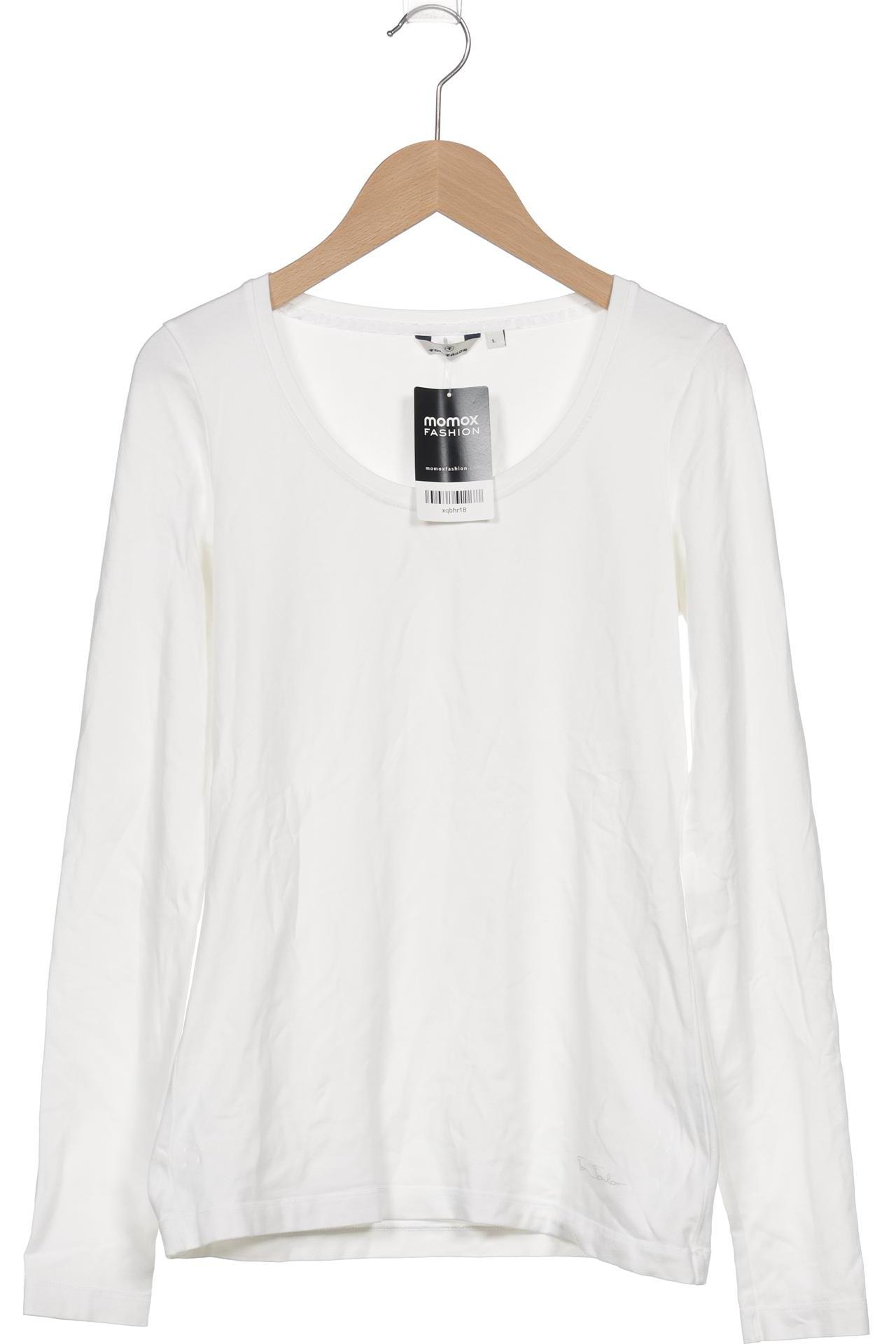 

Tom Tailor Damen Langarmshirt, weiß, Gr. 42