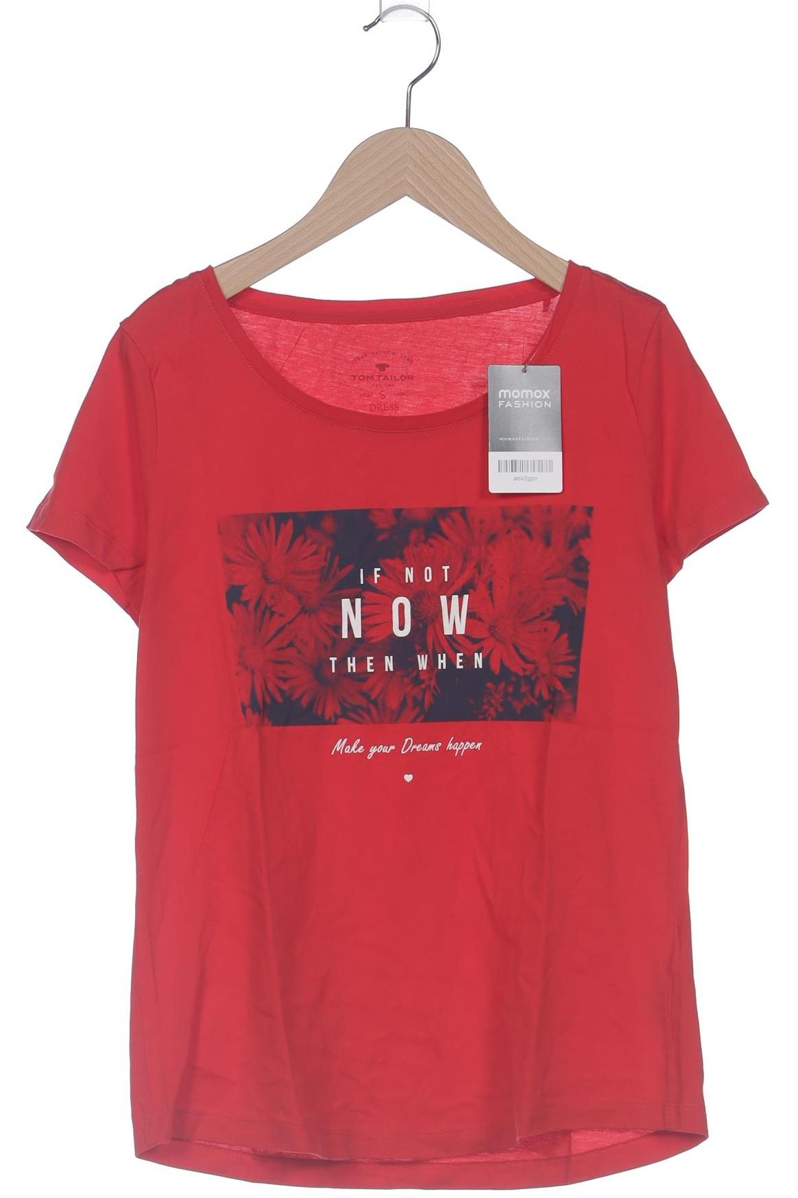 

Tom Tailor Damen T-Shirt, rot, Gr. 36
