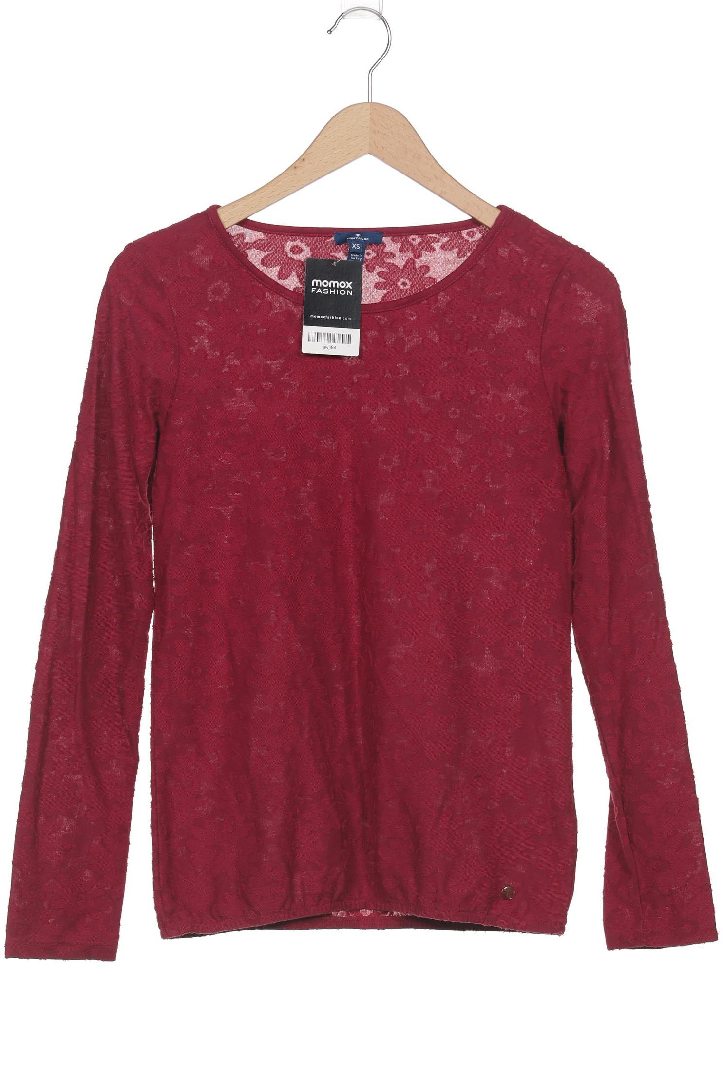 

Tom Tailor Damen Langarmshirt, bordeaux, Gr. 34