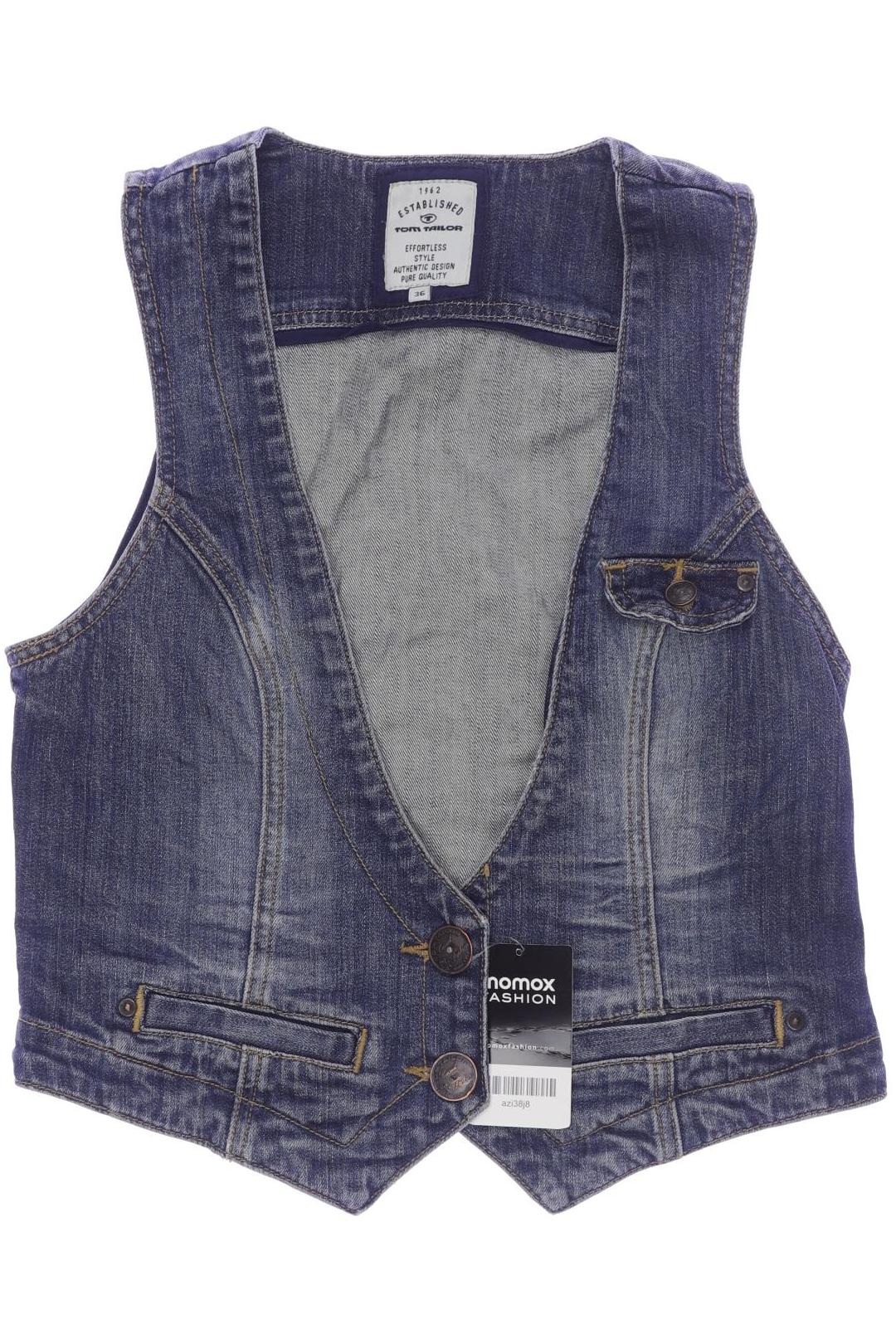 

Tom Tailor Damen Weste, blau, Gr. 36