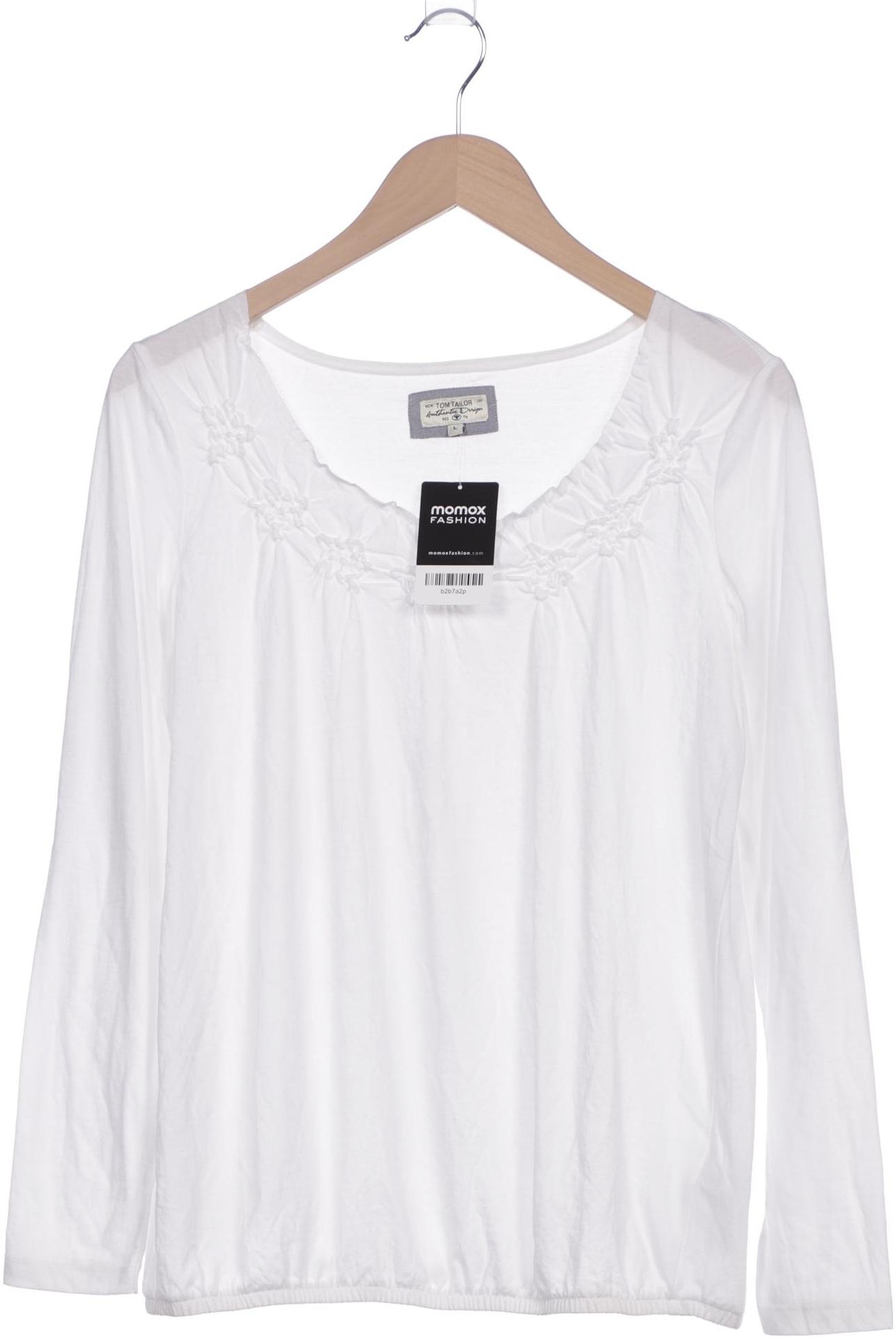 

Tom Tailor Damen Langarmshirt, weiß, Gr. 42