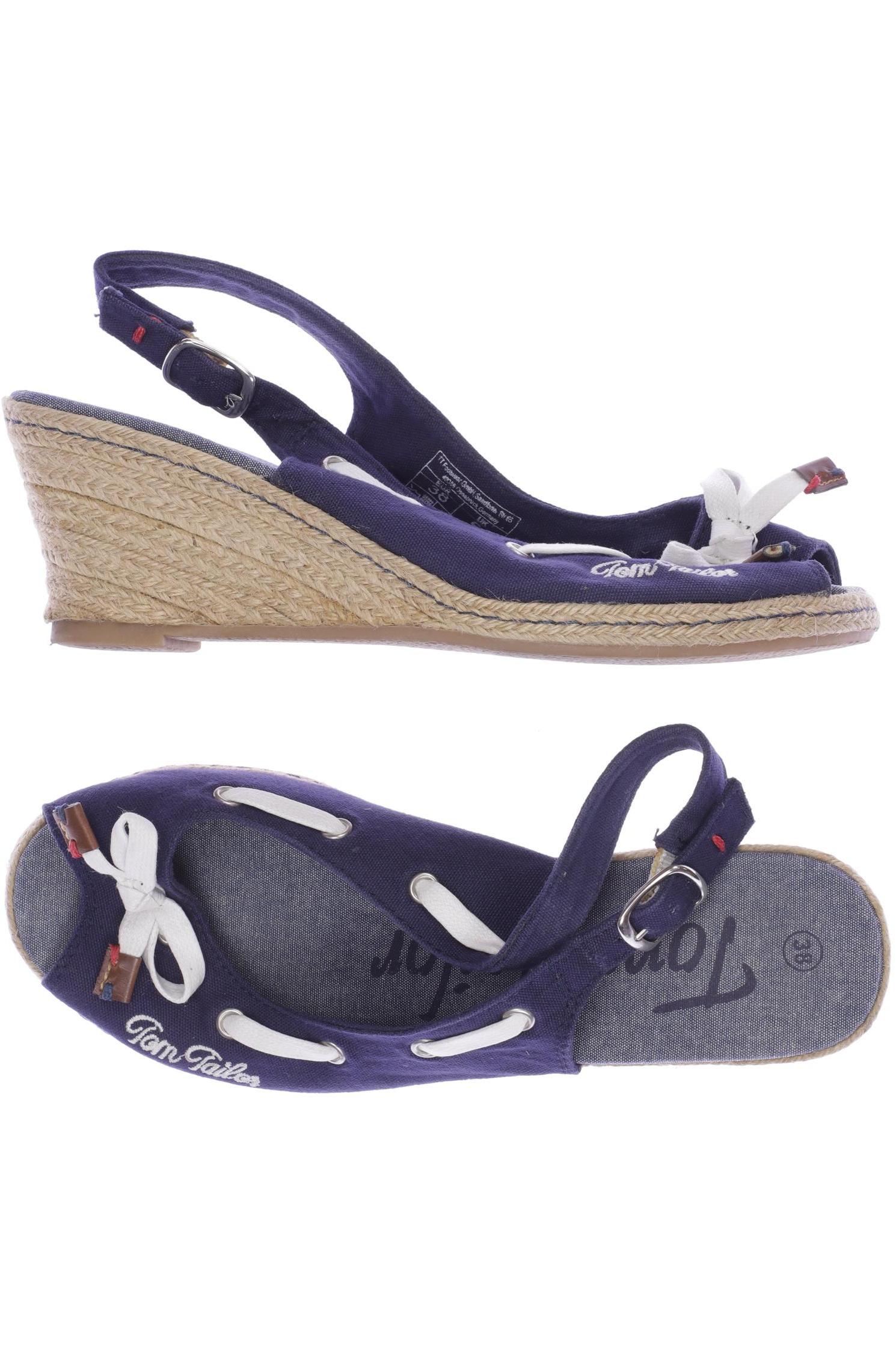 

Tom Tailor Damen Sandale, blau, Gr. 38