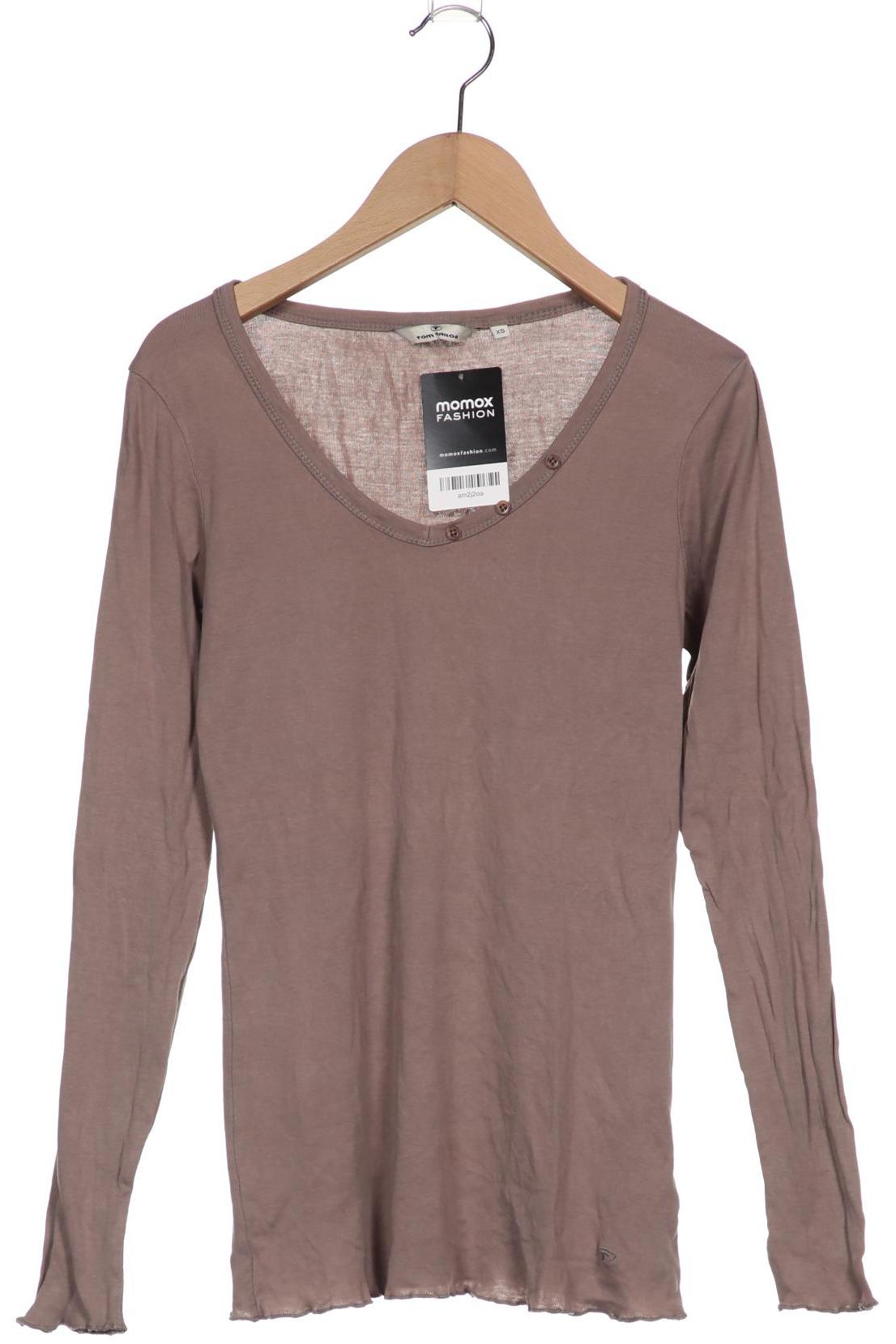 

Tom Tailor Damen Langarmshirt, braun, Gr. 34