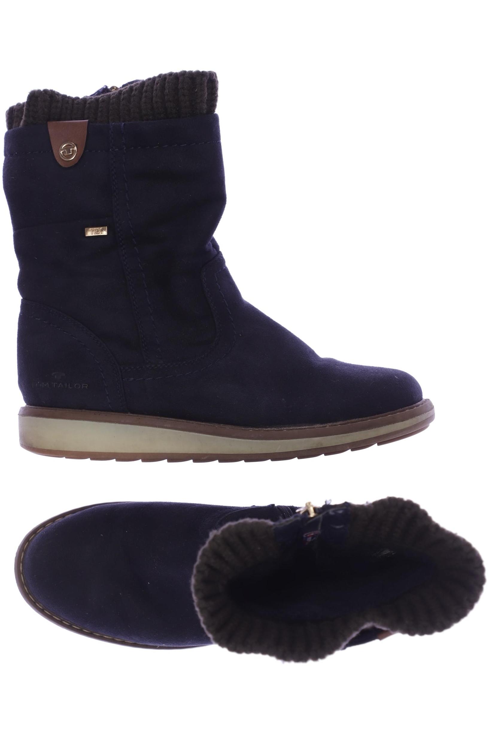 Thumbnail - Tom Tailor Damen Stiefel, marineblau, Gr. 38