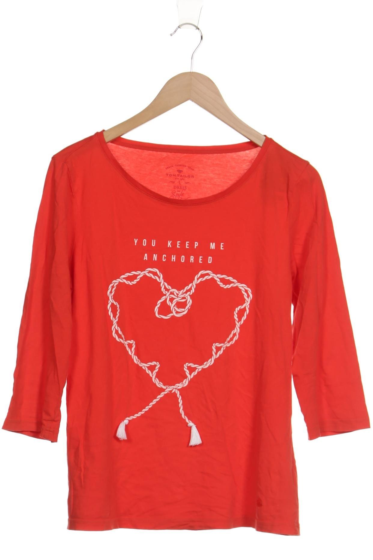 

Tom Tailor Damen Langarmshirt, orange, Gr. 42