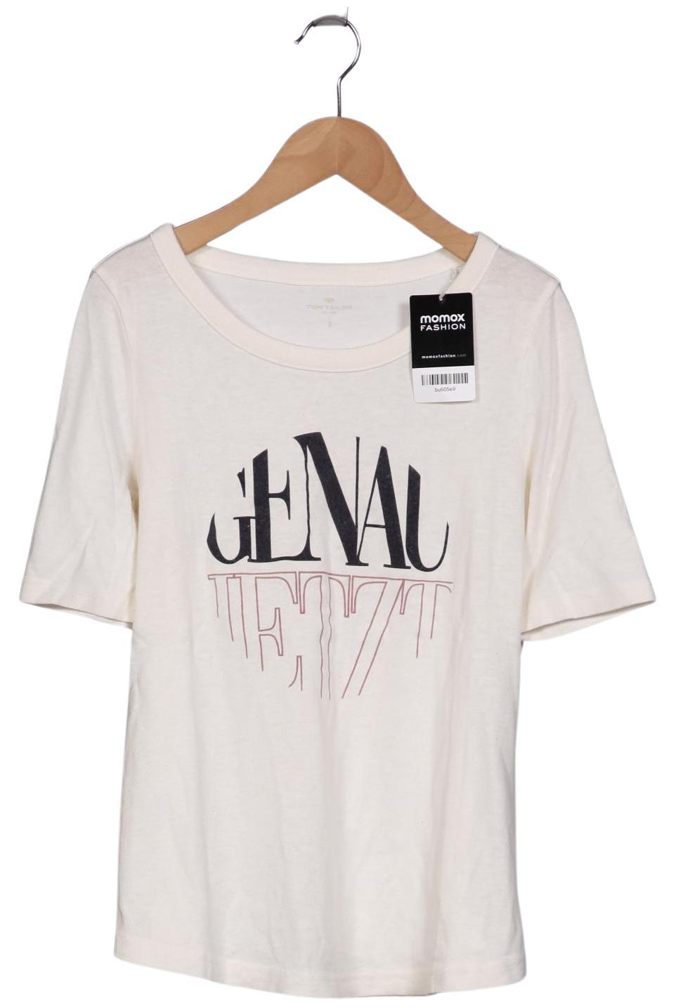 

Tom Tailor Damen T-Shirt, cremeweiß, Gr. 36