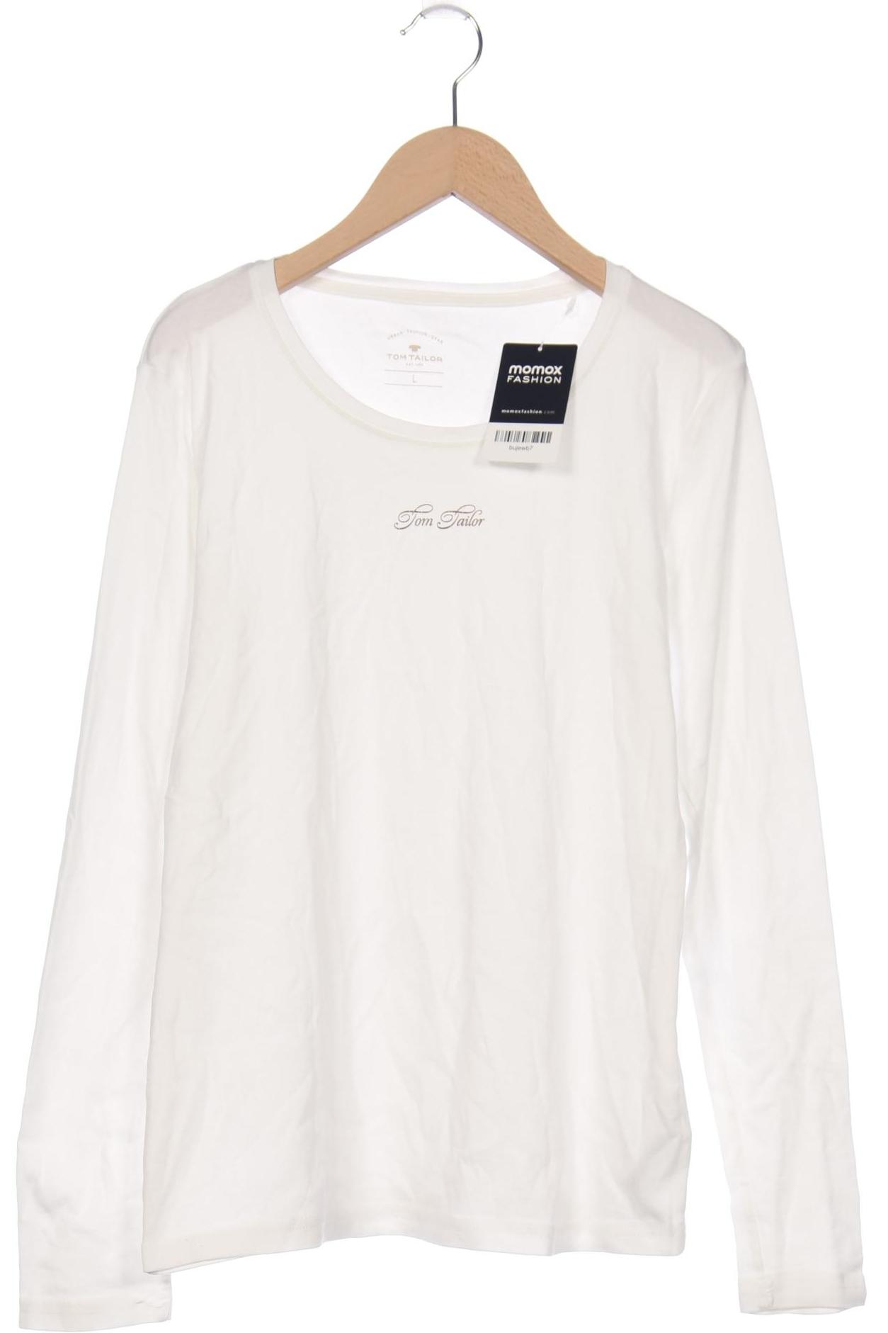 

Tom Tailor Damen Langarmshirt, weiß, Gr. 42