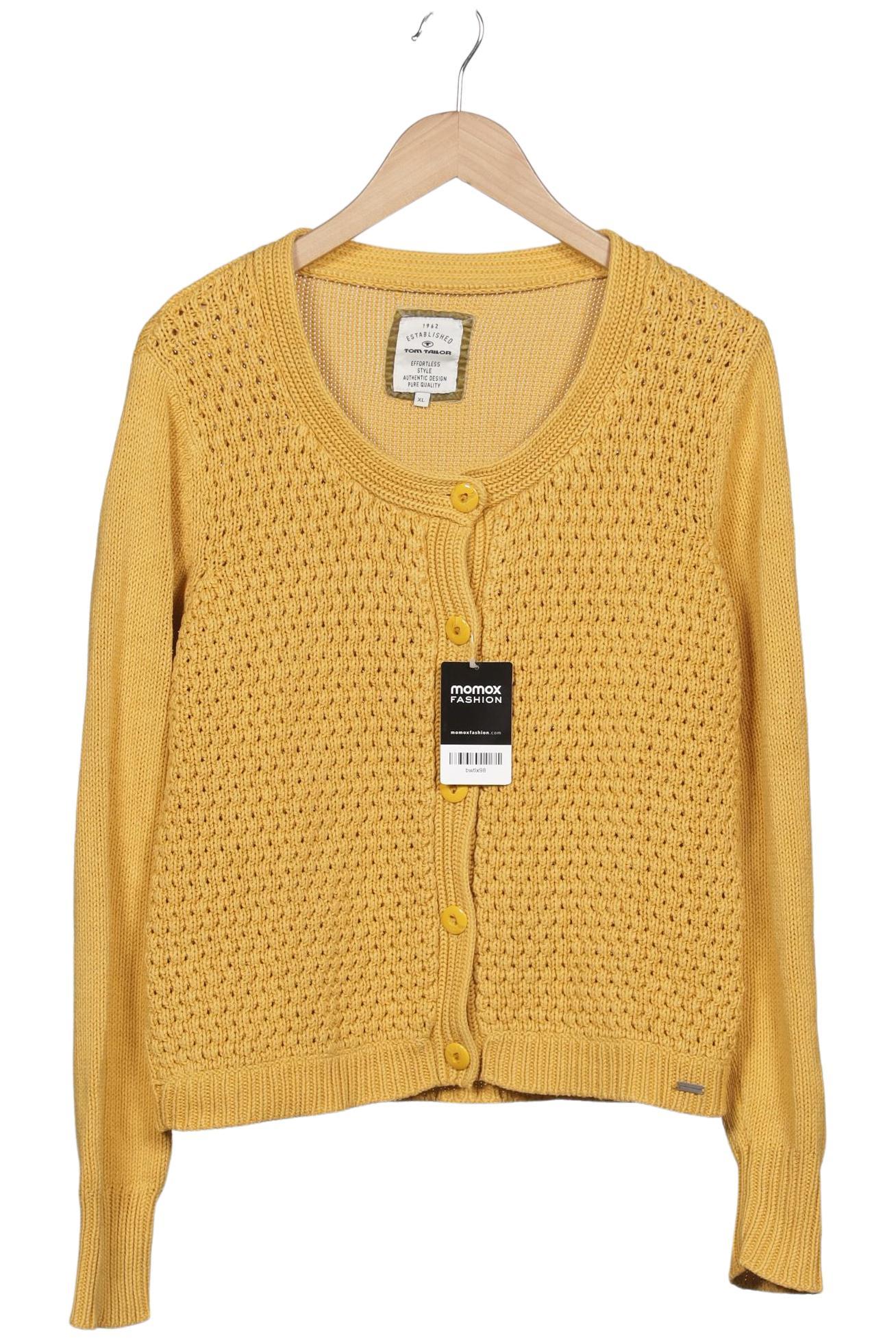

Tom Tailor Damen Strickjacke, gelb, Gr. 44