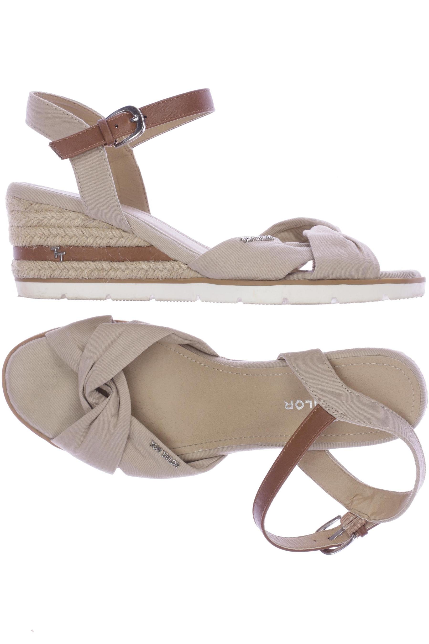 

Tom Tailor Damen Sandale, beige, Gr. 41