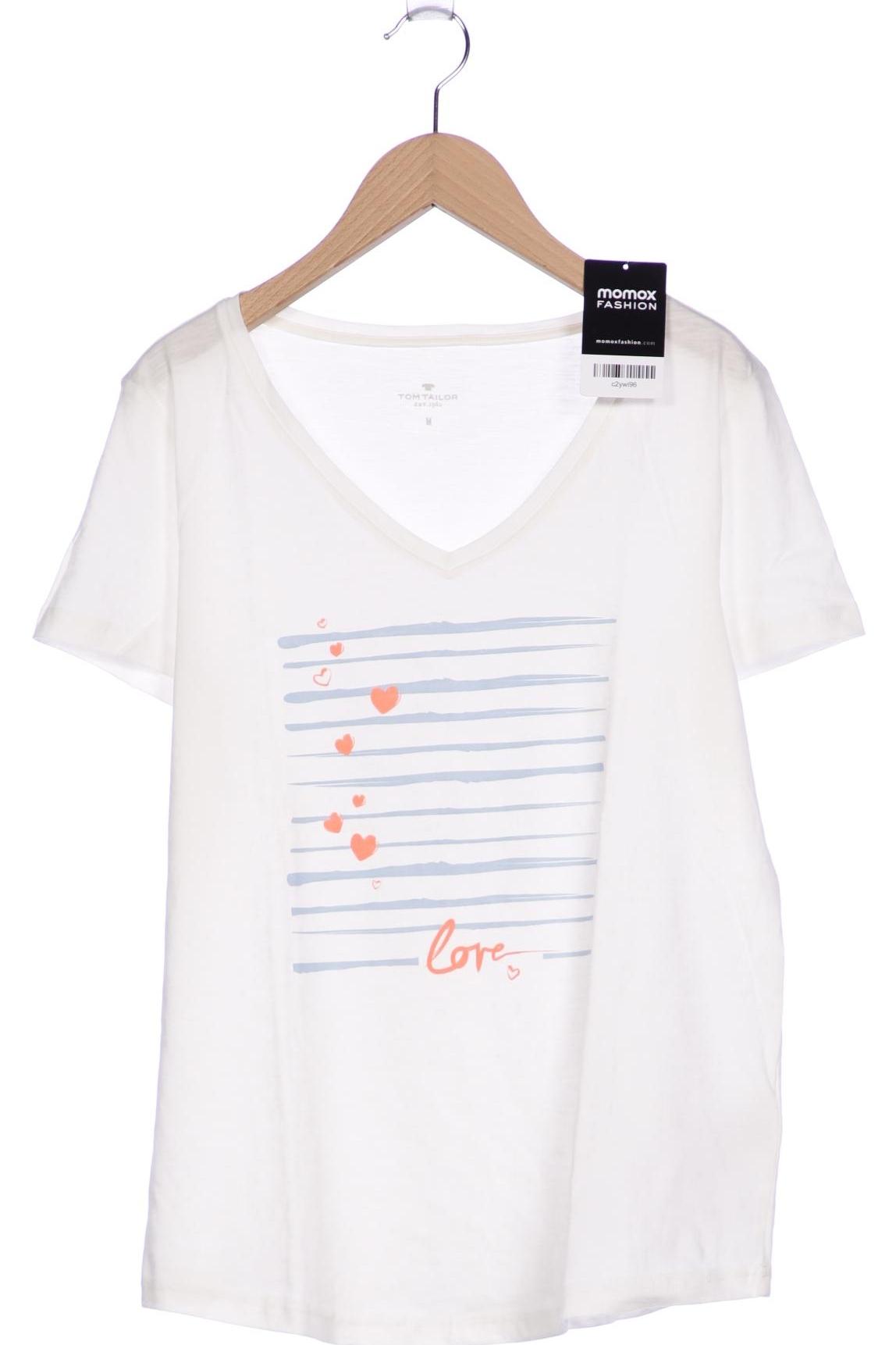 

Tom Tailor Damen T-Shirt, weiß, Gr. 38