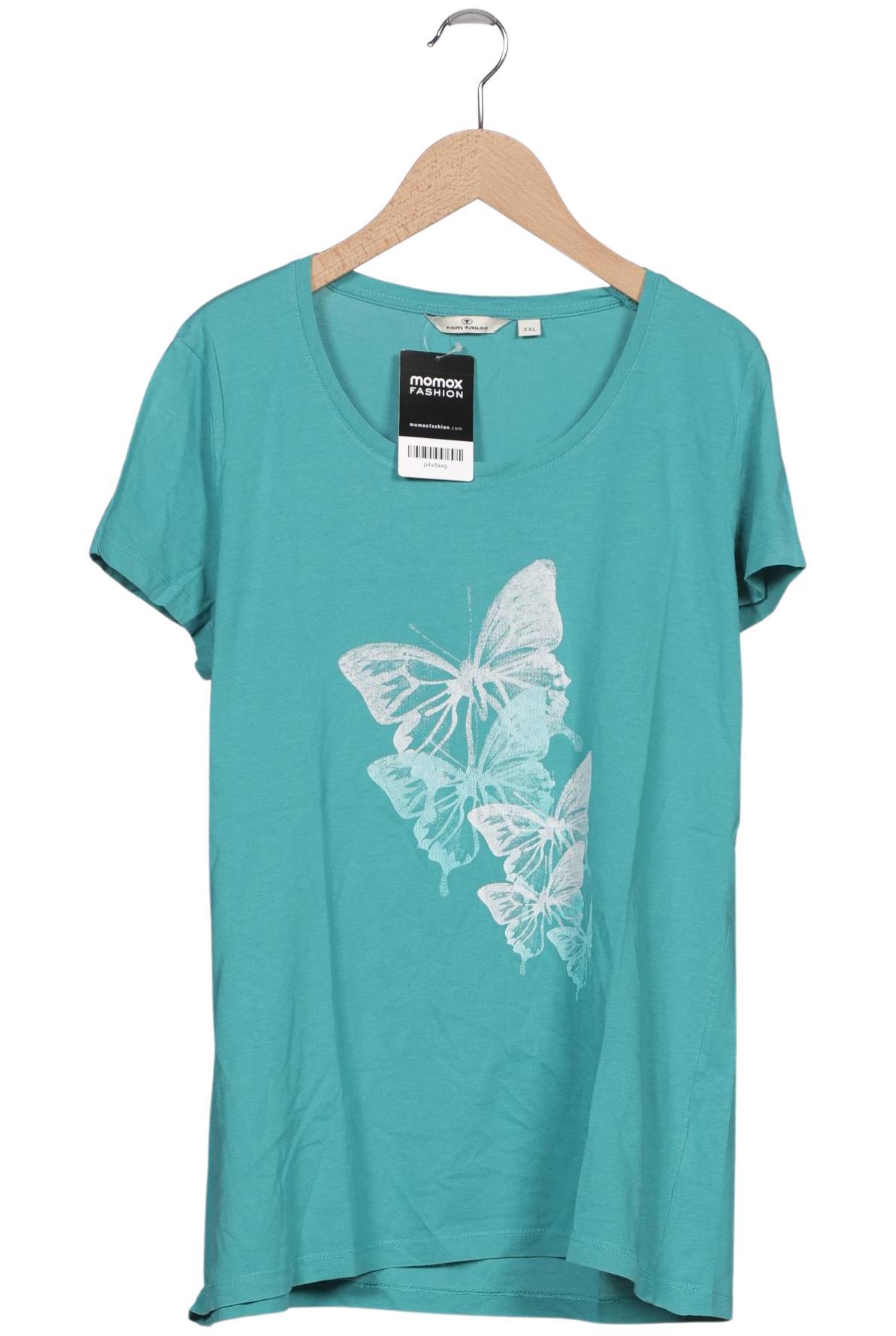 

Tom Tailor Damen T-Shirt, türkis, Gr. 46