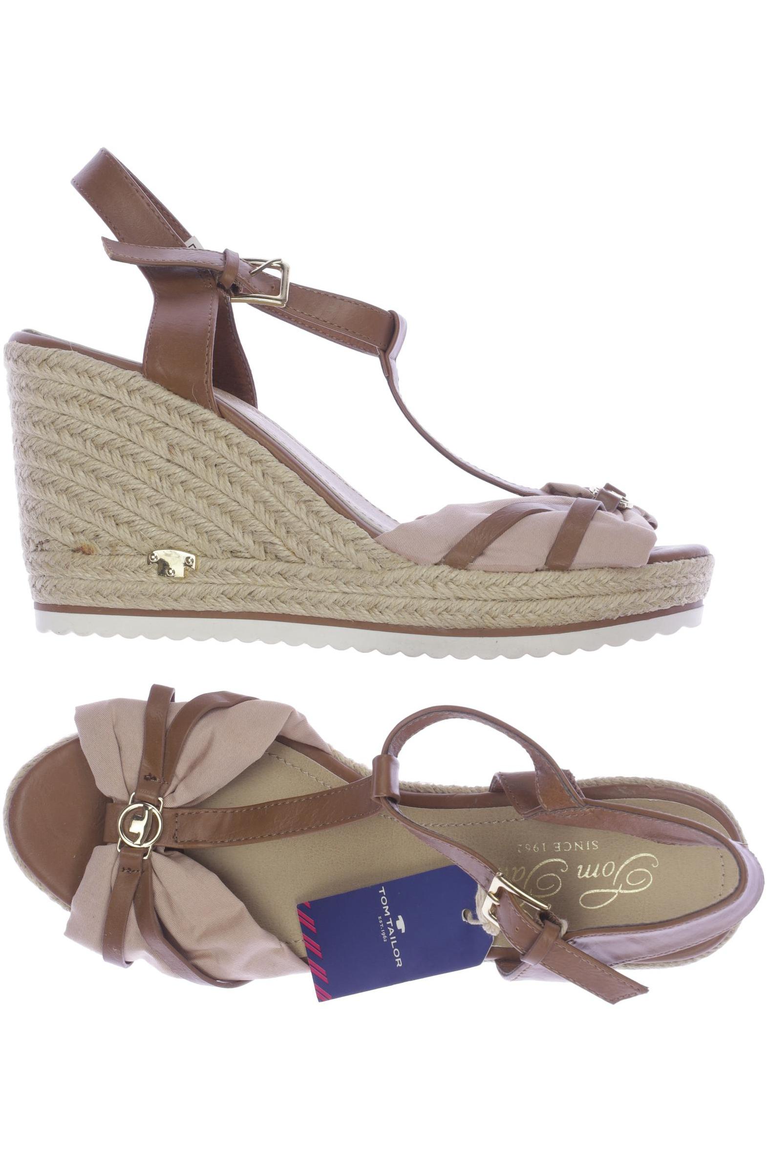 

Tom Tailor Damen Sandale, braun, Gr. 42