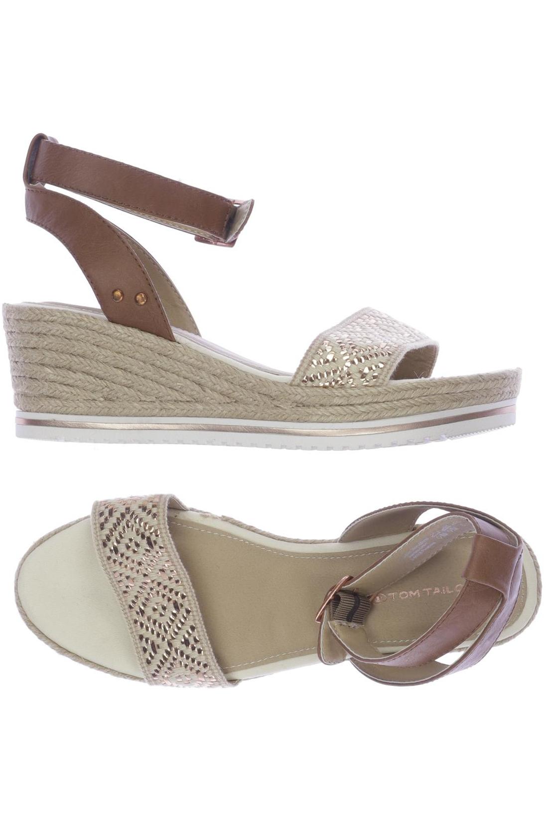 

Tom Tailor Damen Sandale, beige