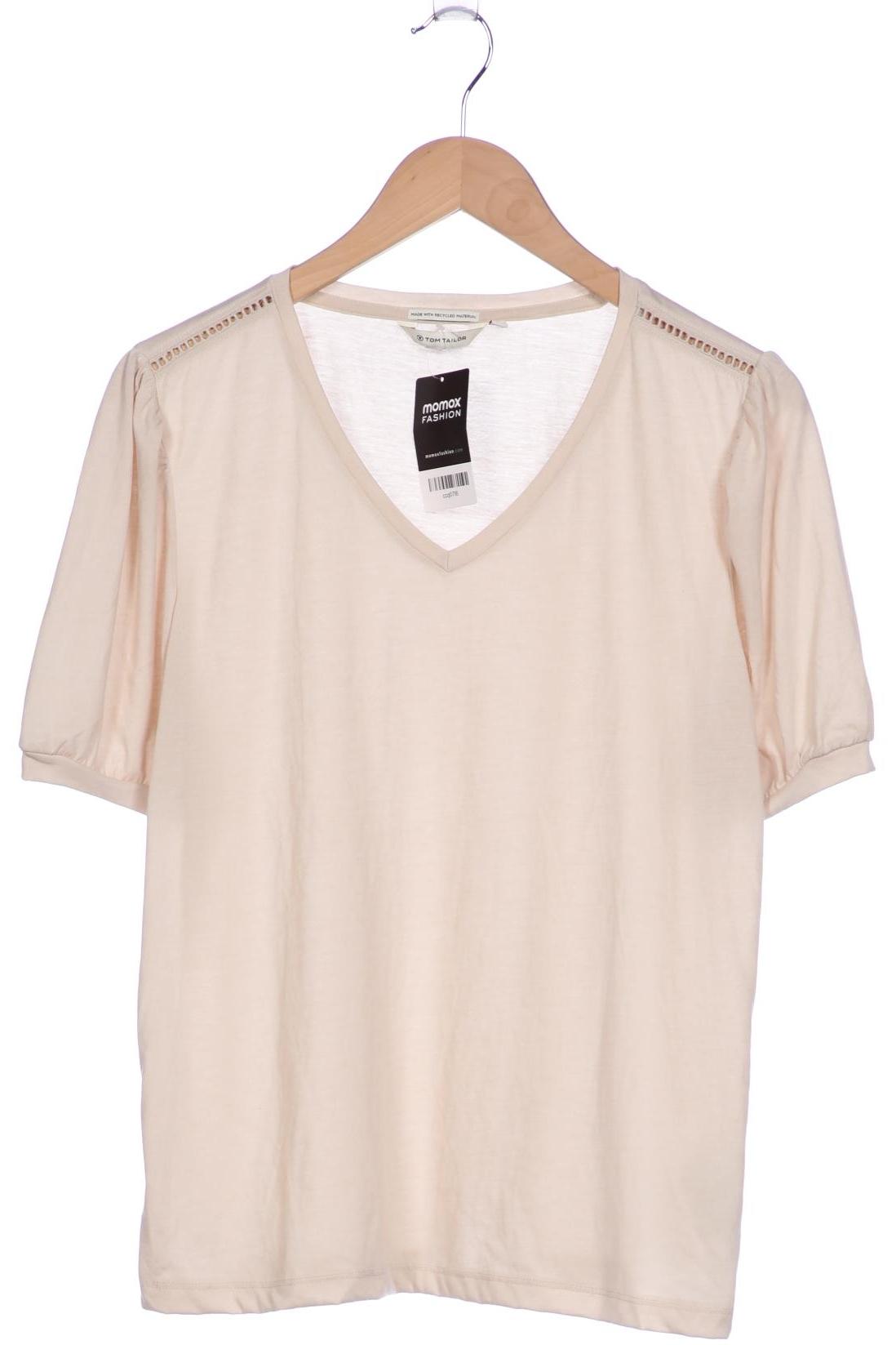 

Tom Tailor Damen T-Shirt, cremeweiß, Gr. 44