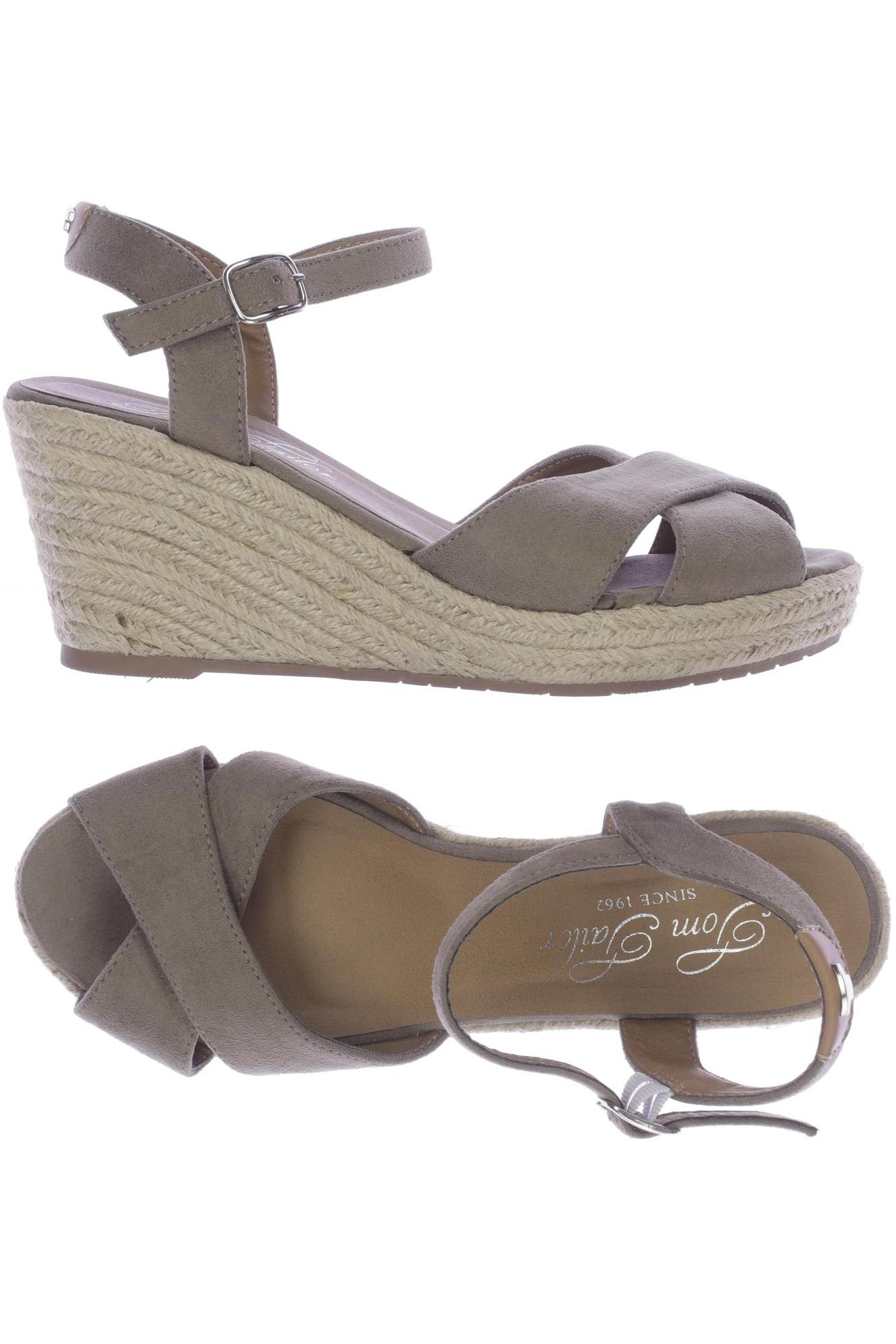 

Tom Tailor Damen Sandale, beige, Gr. 37