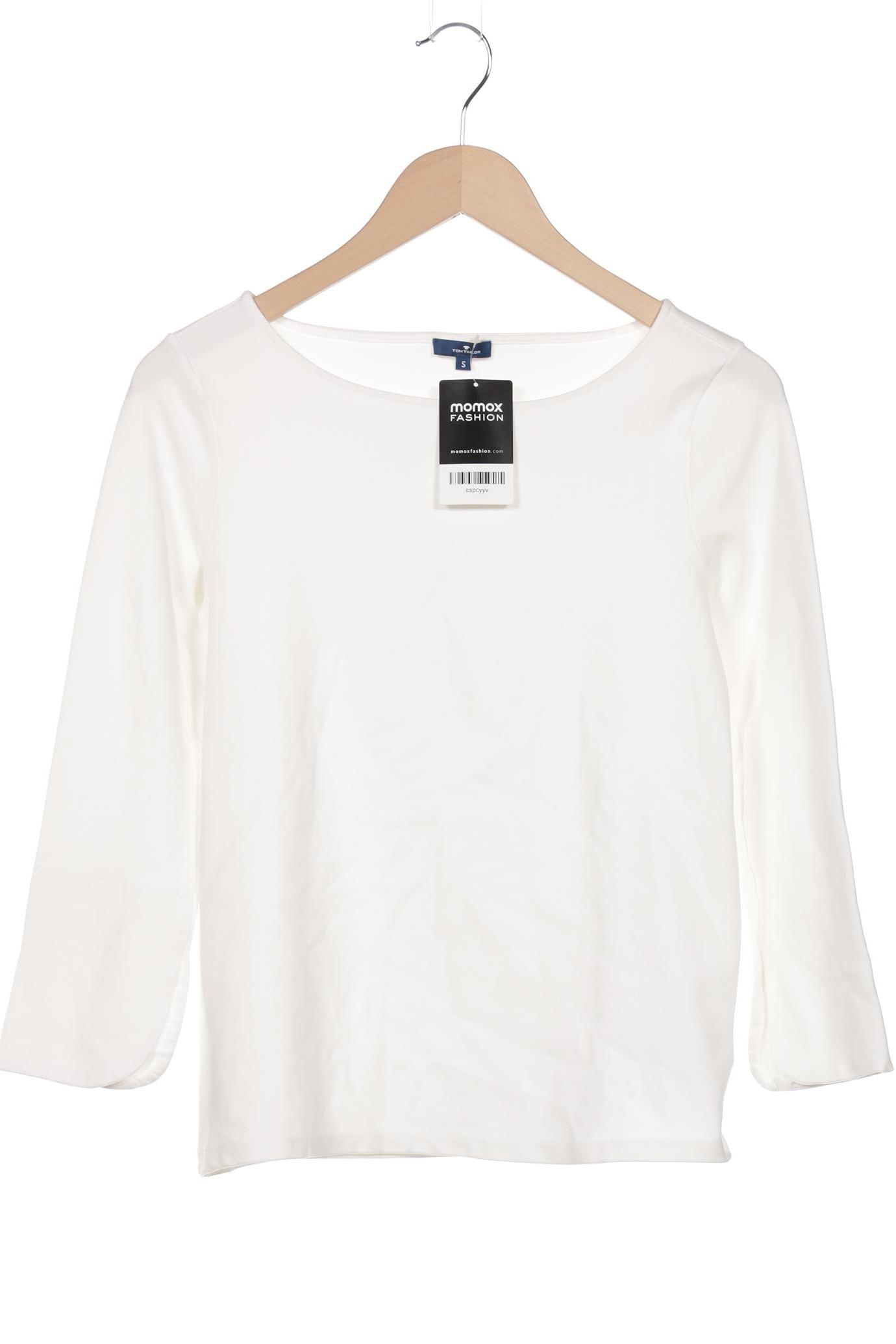 

Tom Tailor Damen Langarmshirt, weiß, Gr. 36