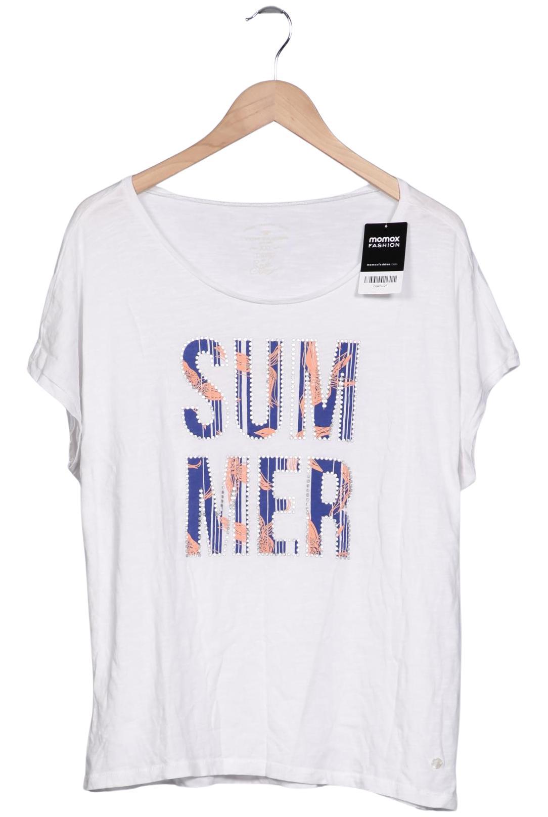 

Tom Tailor Damen T-Shirt, weiß, Gr. 46