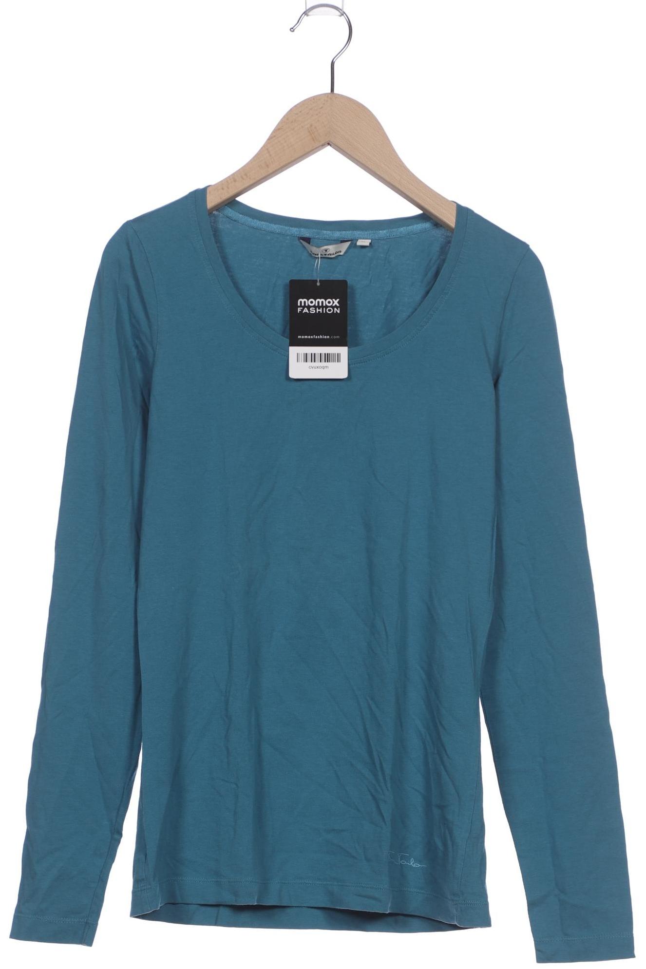 

Tom Tailor Damen Langarmshirt, türkis, Gr. 38