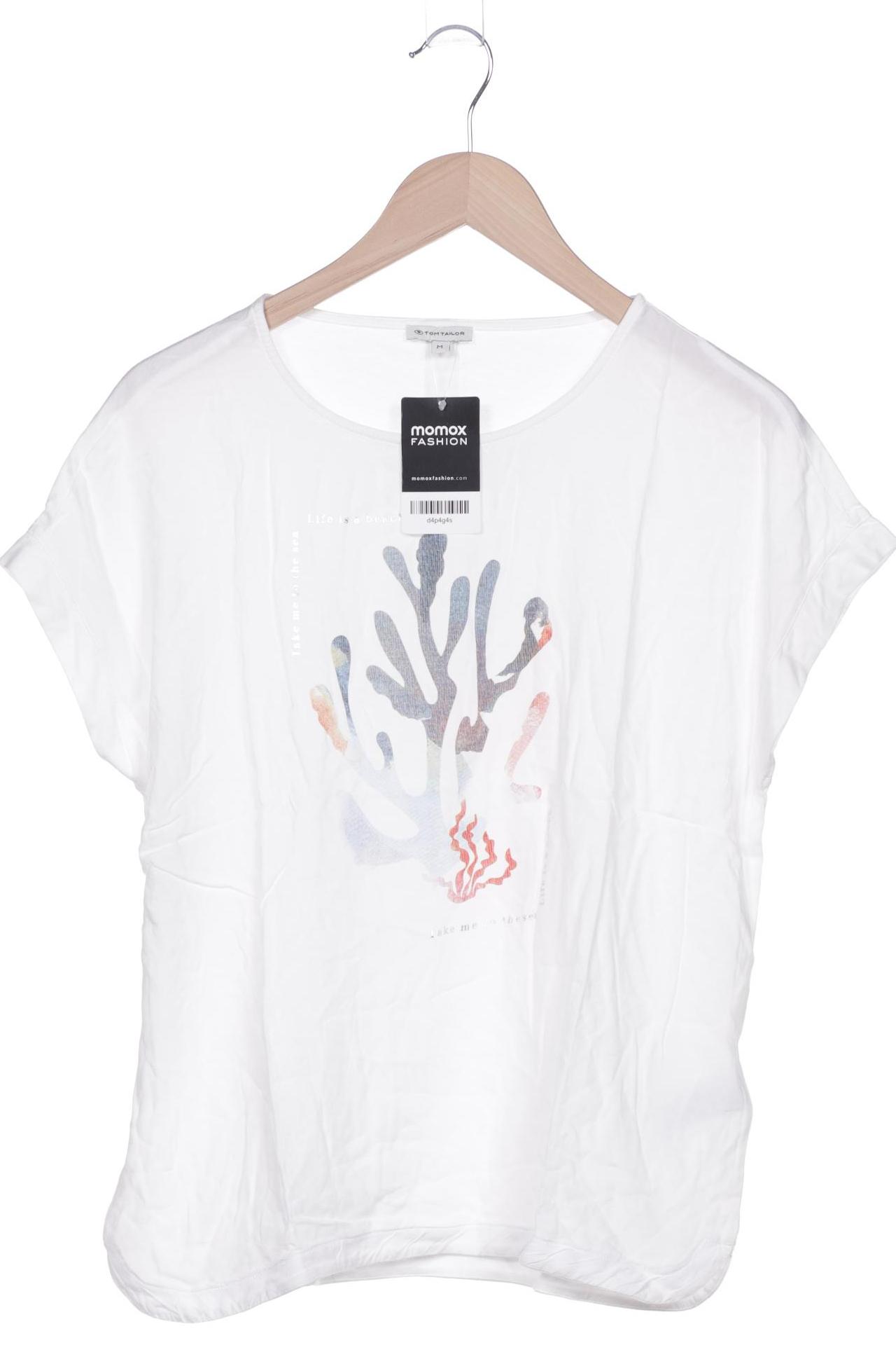 

Tom Tailor Damen T-Shirt, weiß, Gr. 38