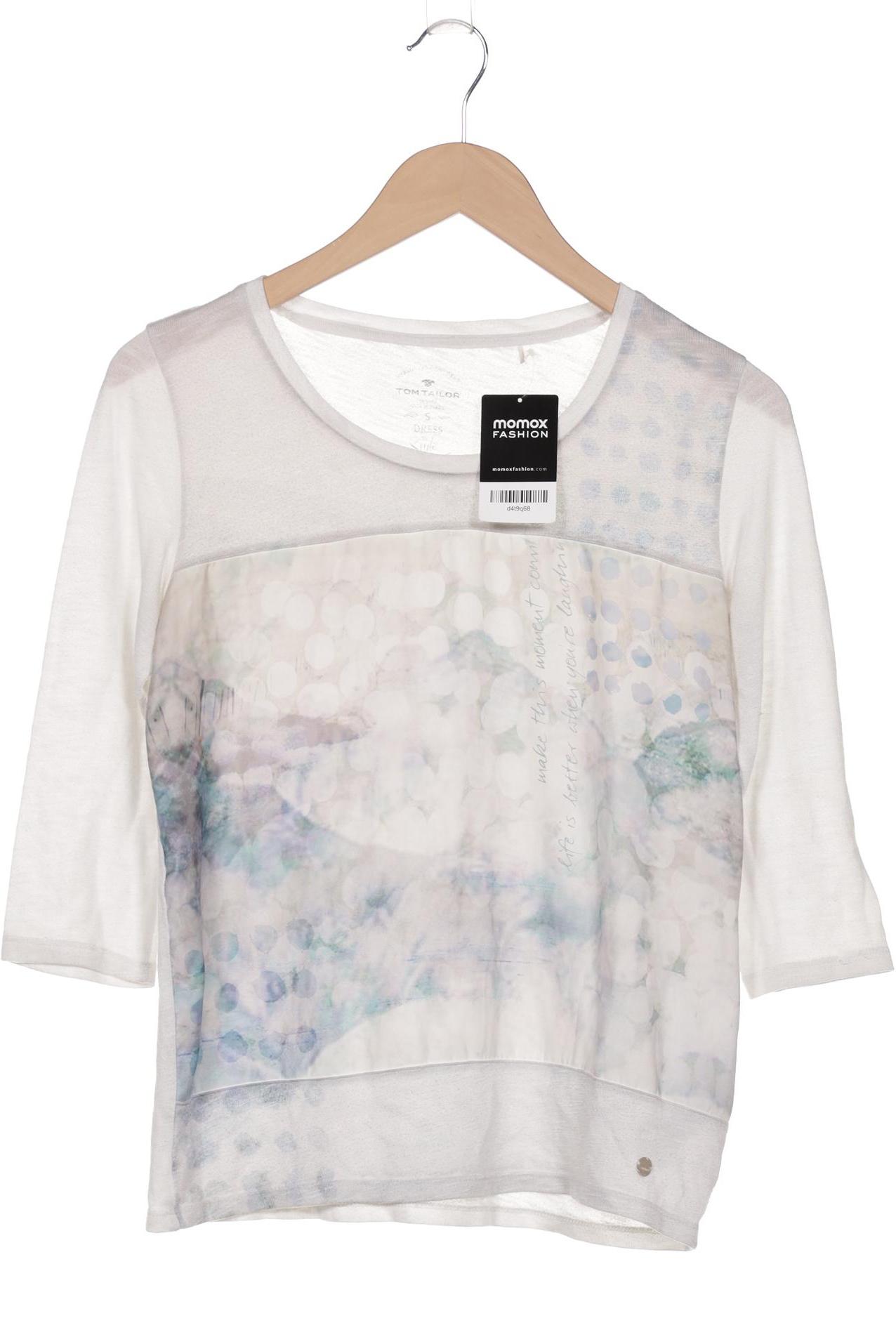

Tom Tailor Damen Langarmshirt, weiß, Gr. 36