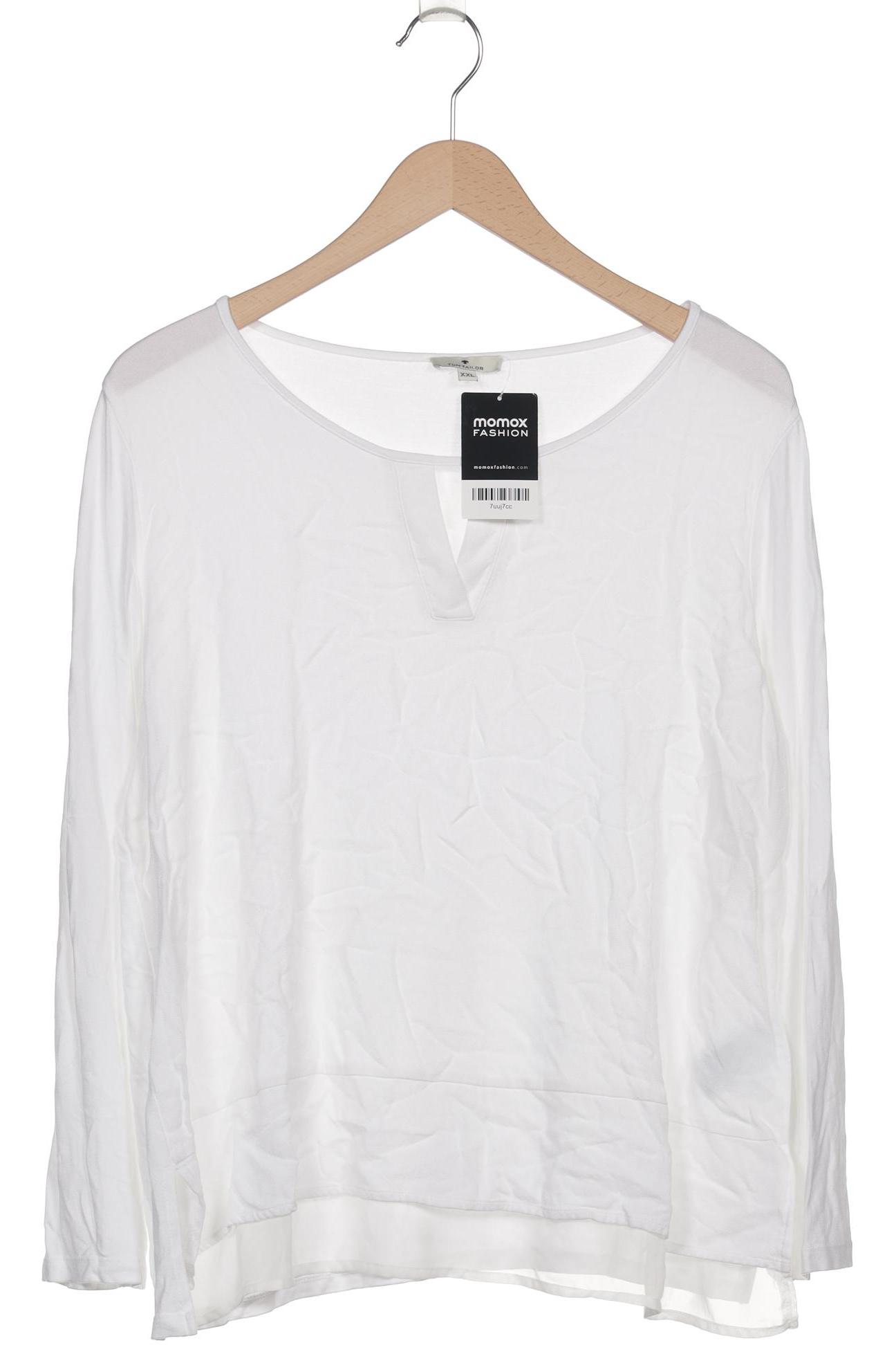 

Tom Tailor Damen Langarmshirt, weiß, Gr. 46