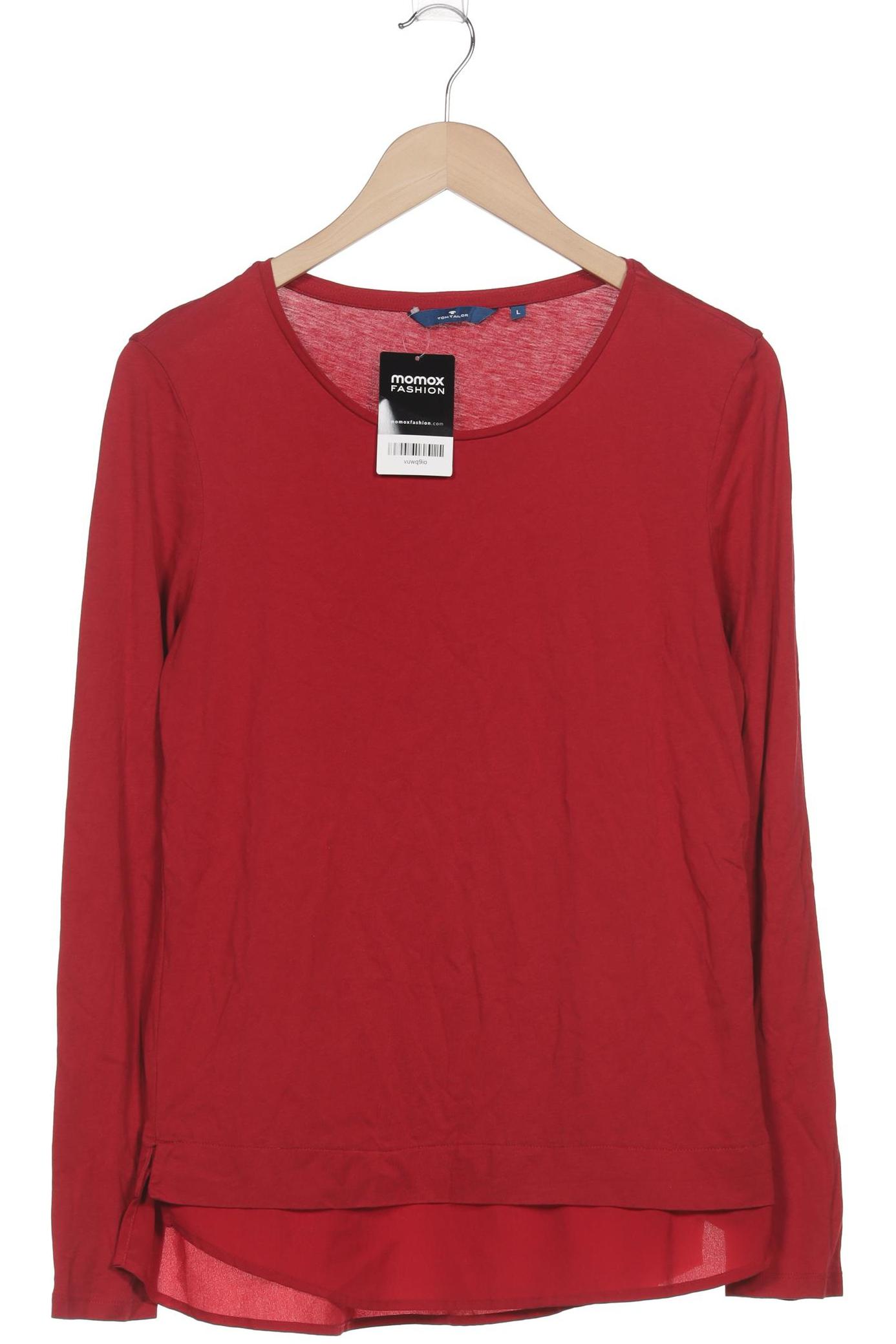 

Tom Tailor Damen Langarmshirt, rot, Gr. 42