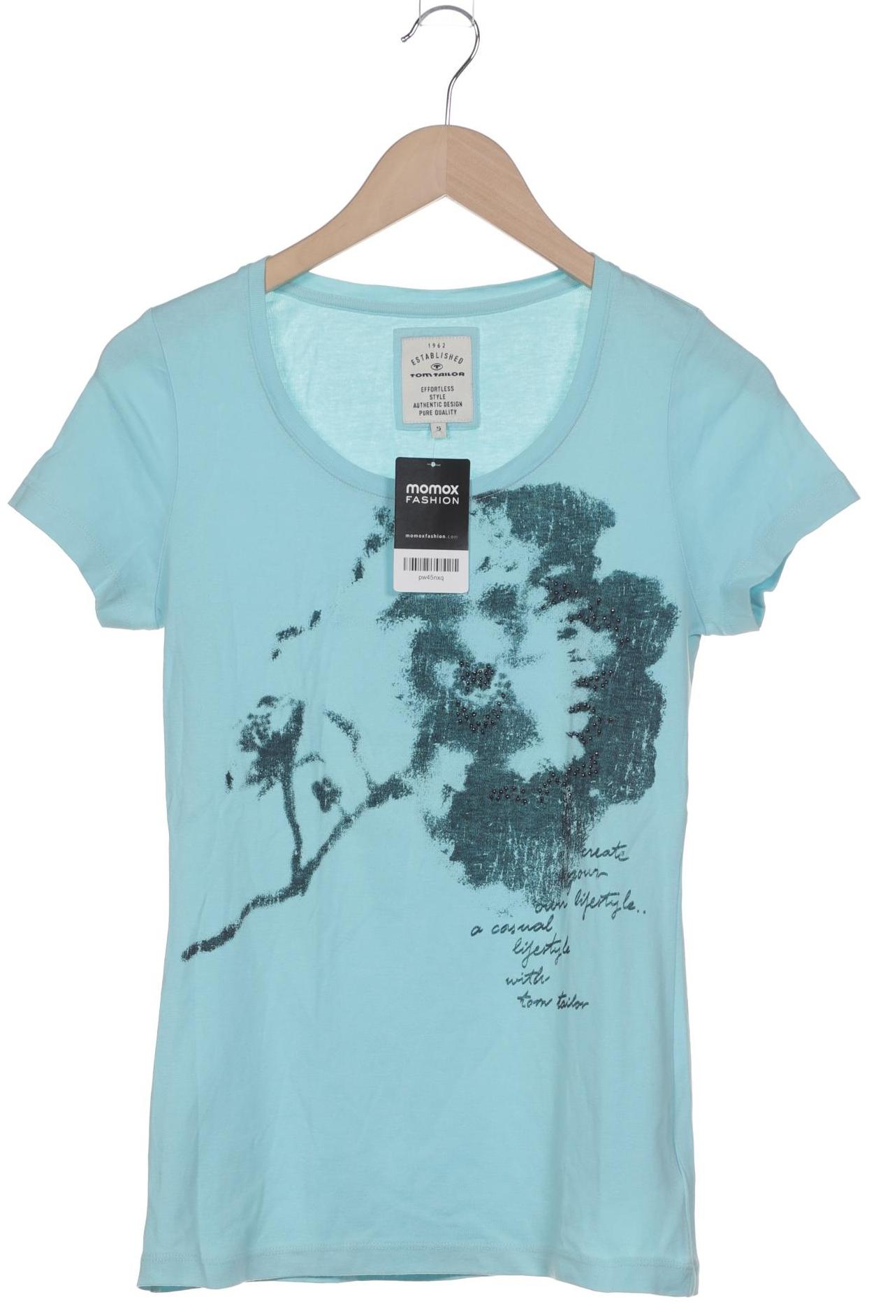 

Tom Tailor Damen T-Shirt, türkis, Gr. 36