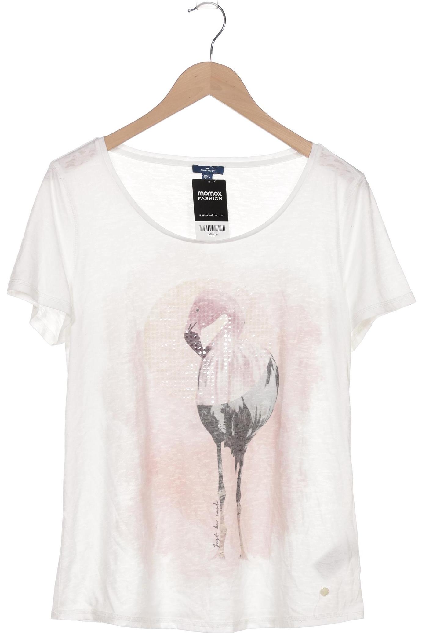 

Tom Tailor Damen T-Shirt, weiß, Gr. 46
