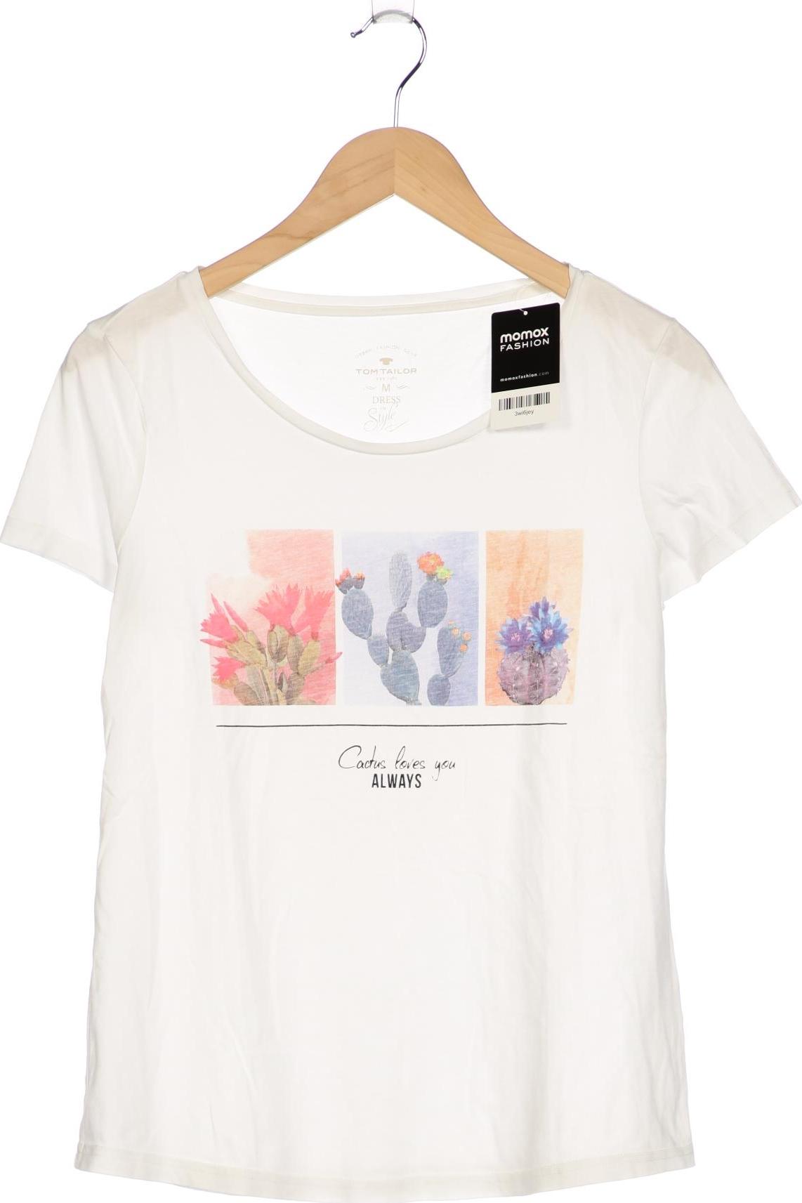 

Tom Tailor Damen T-Shirt, weiß, Gr. 38