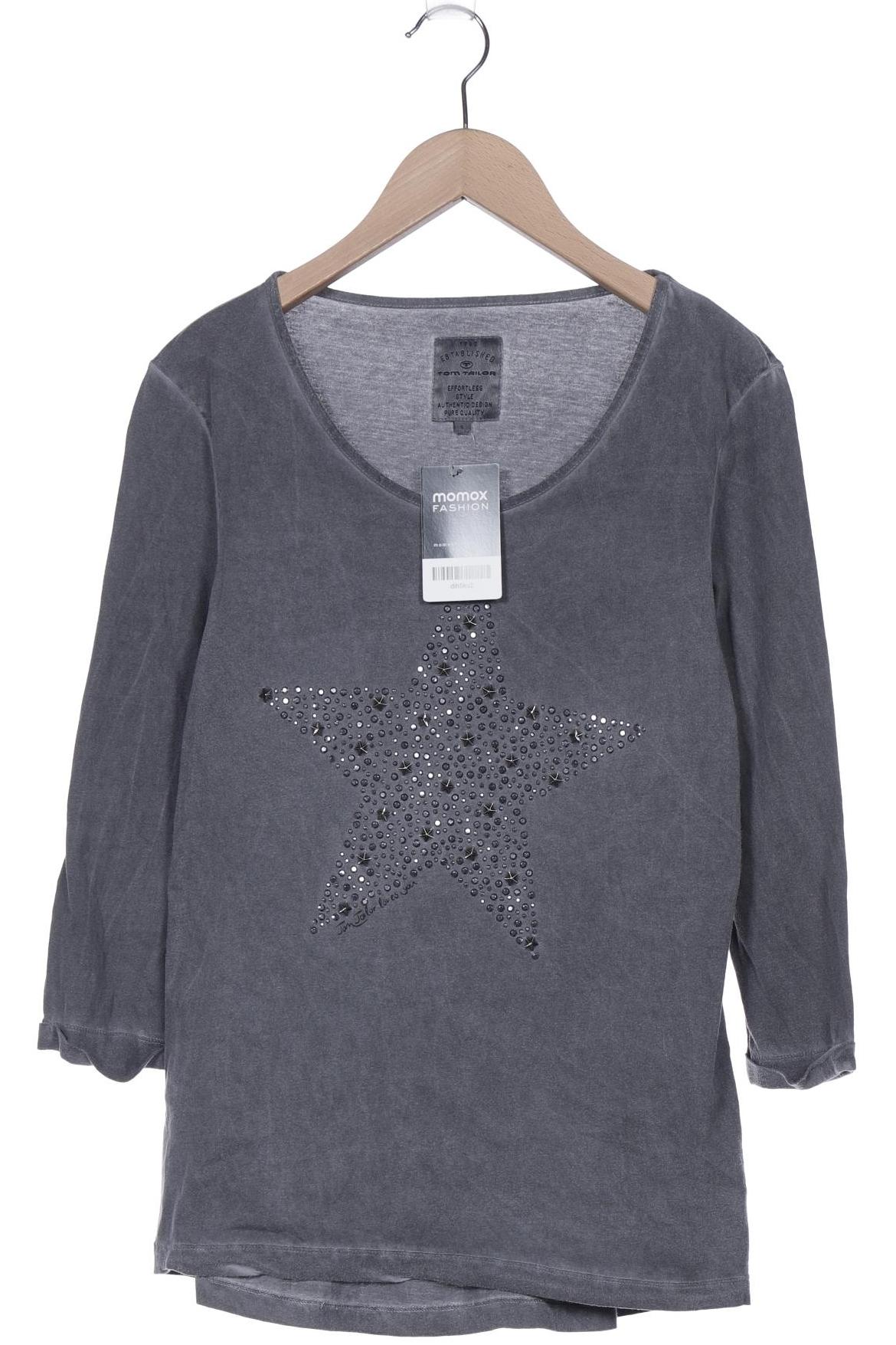 

Tom Tailor Damen Langarmshirt, grau, Gr. 36